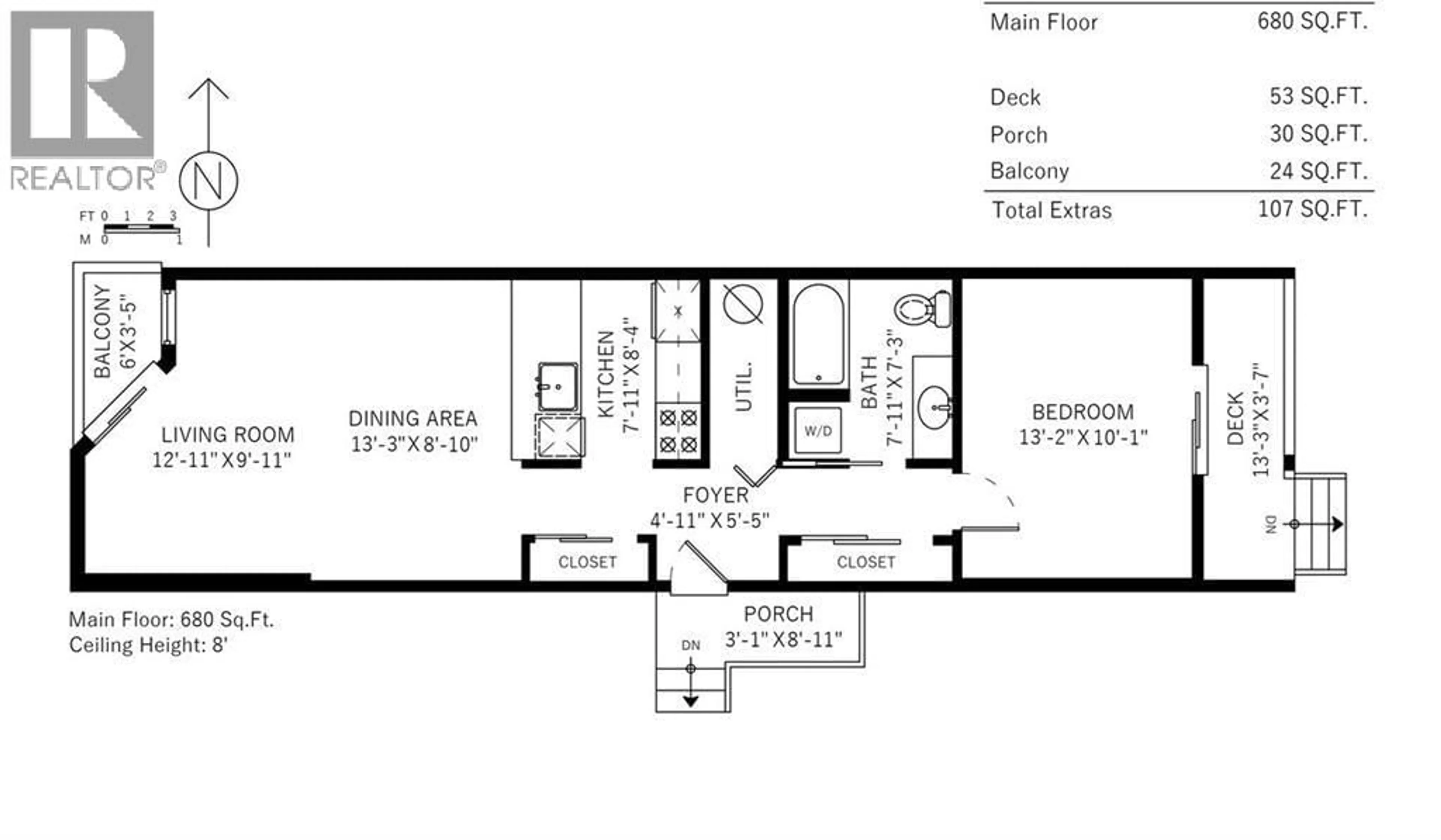 Floor plan for 2 - 1870 YEW STREET, Vancouver British Columbia V6K3G2