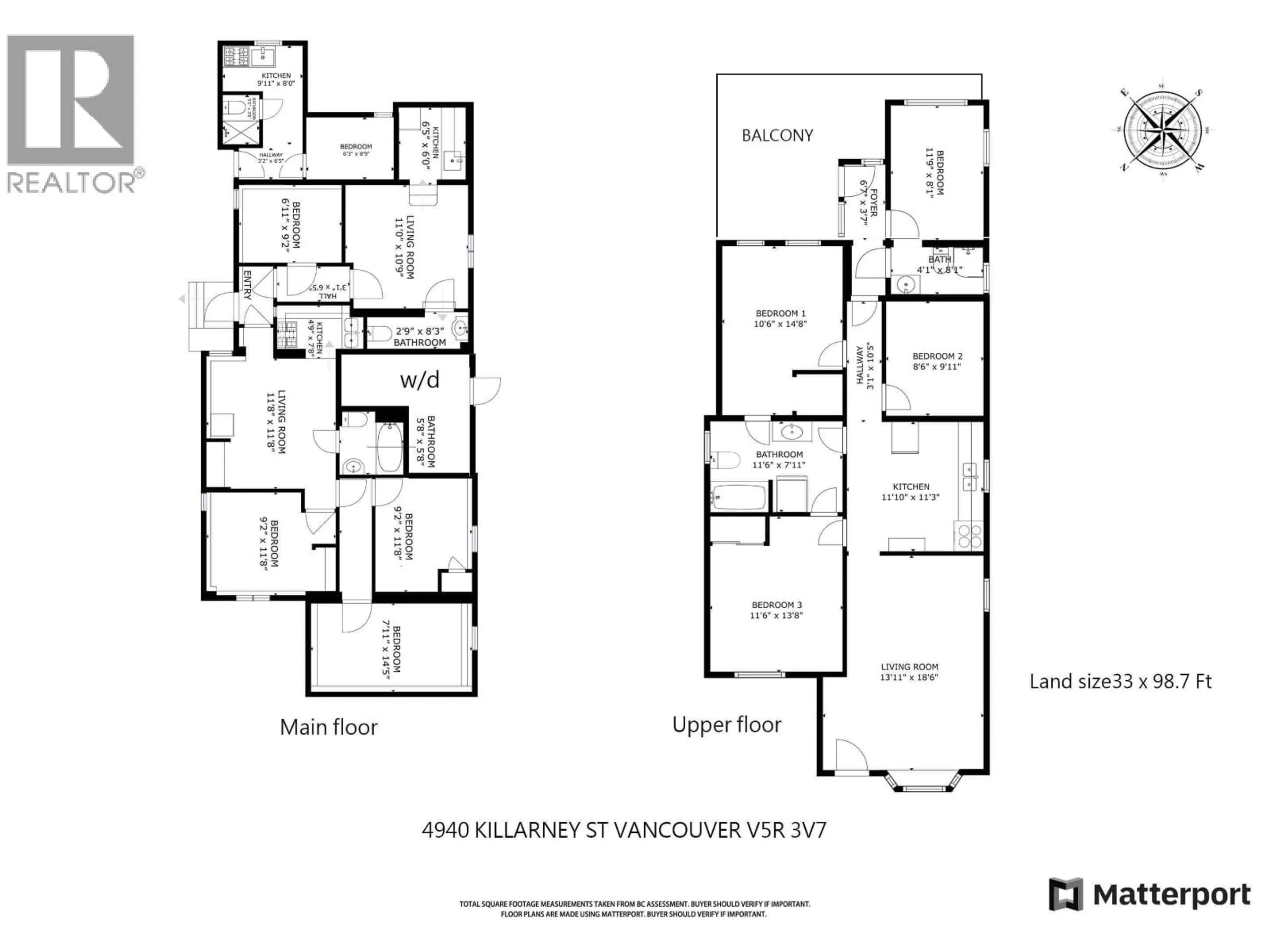 Floor plan for 4940 KILLARNEY STREET, Vancouver British Columbia V5R3V7