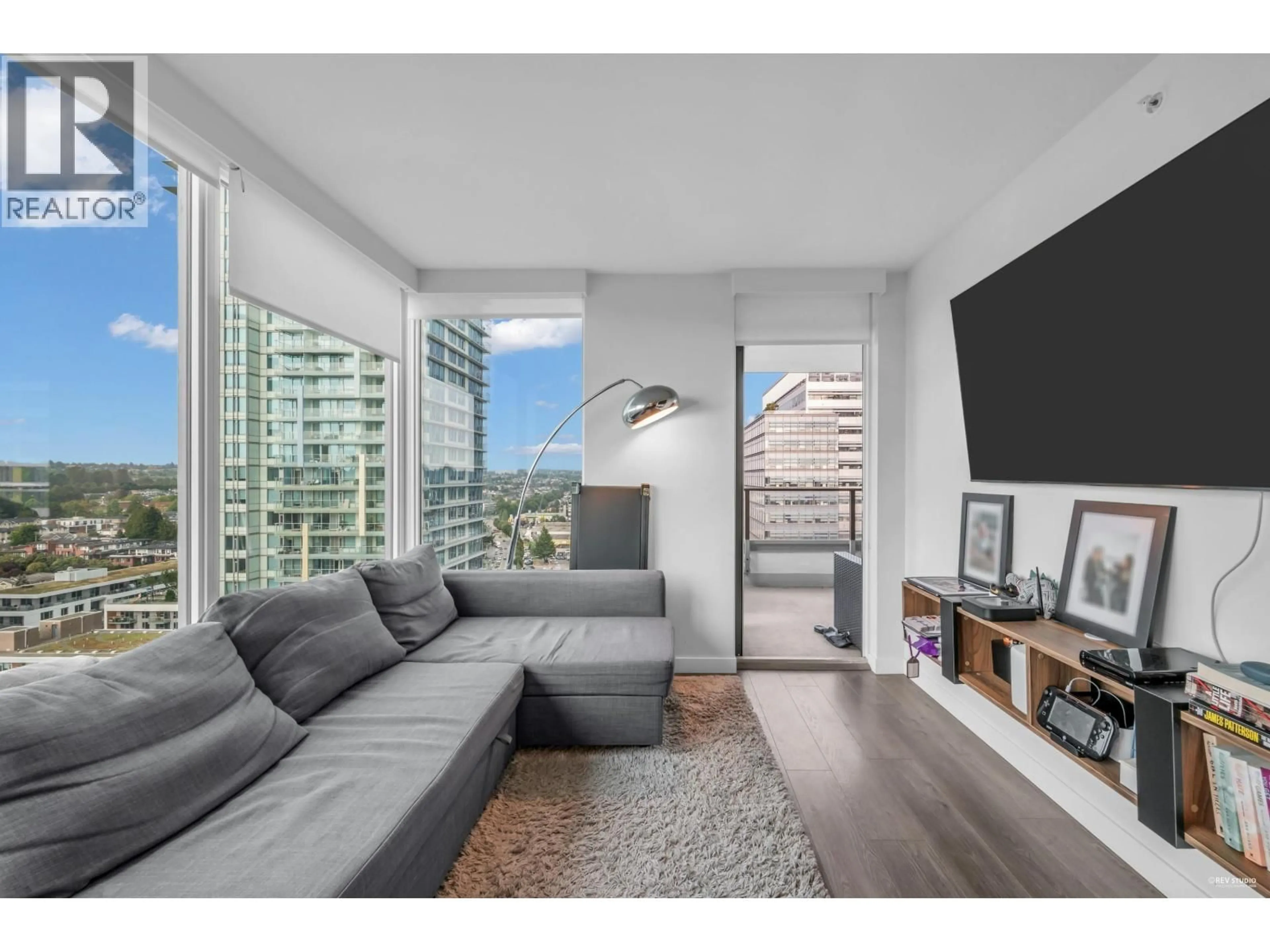 Living room with furniture, unknown for 1605 - 8189 CAMBIE STREET, Vancouver British Columbia V6P0G6