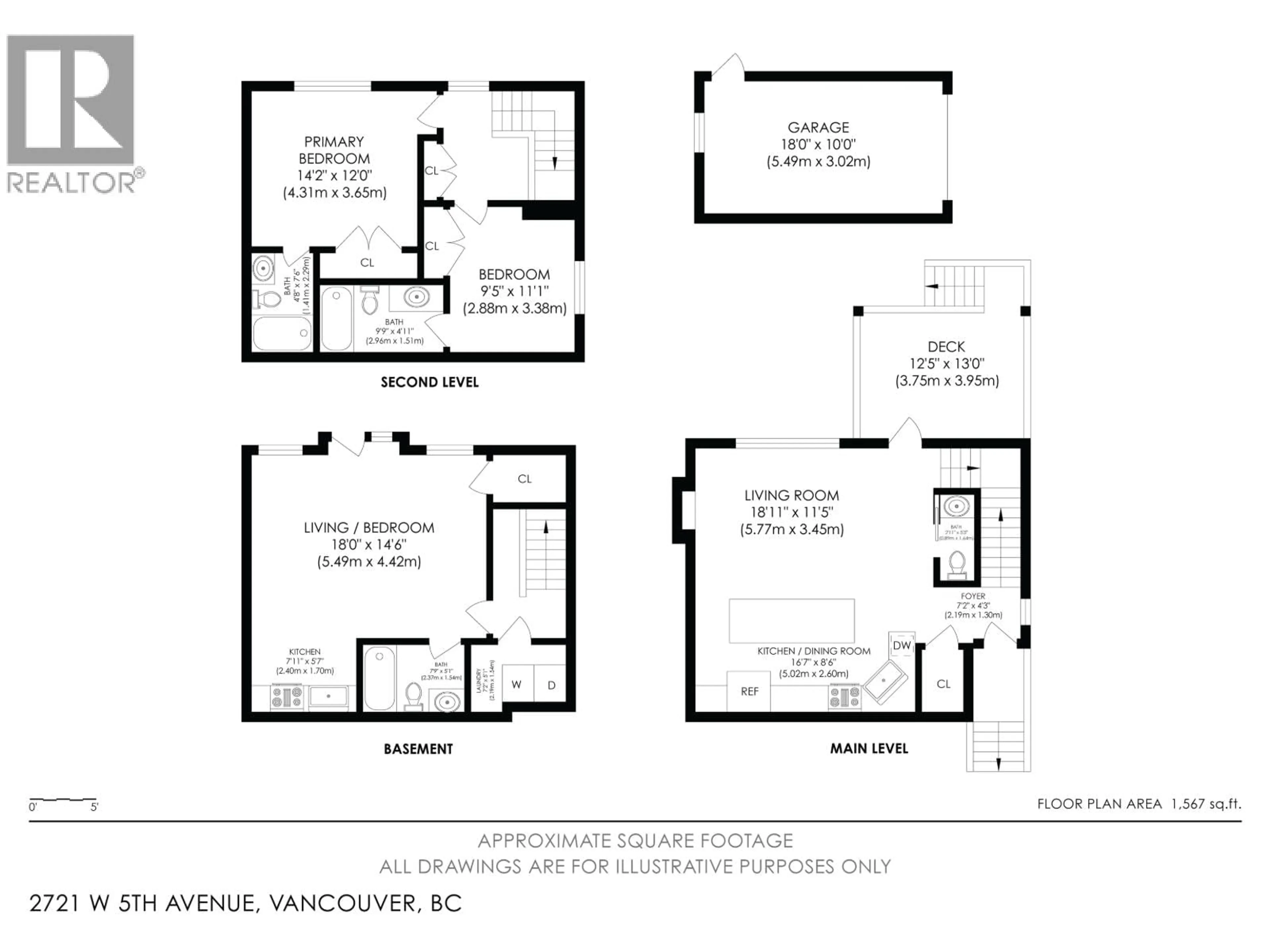 Floor plan for 2721 5TH AVENUE, Vancouver British Columbia V6K1T5