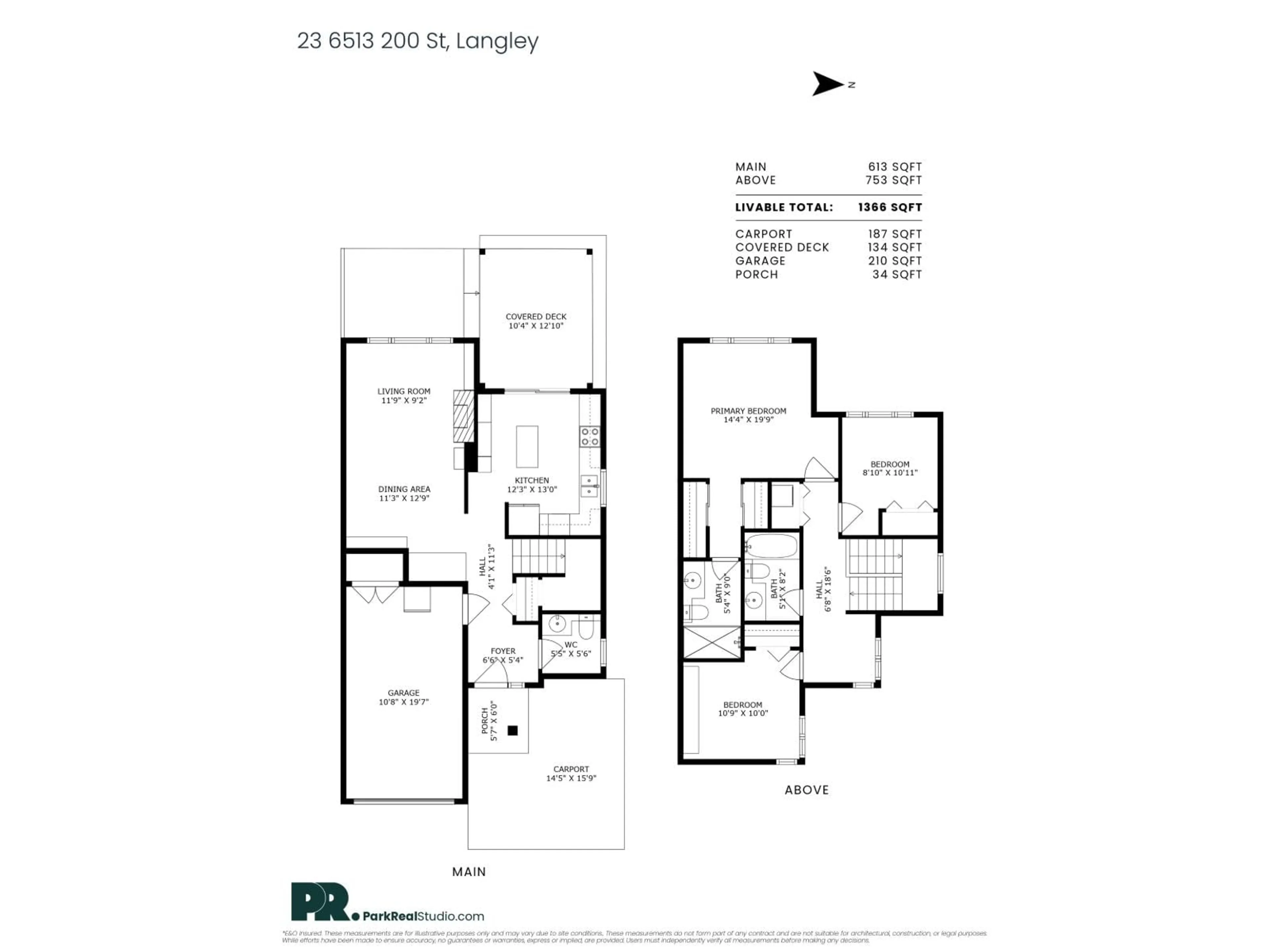Floor plan for 23 - 6513 200, Surrey British Columbia V2Y2V7