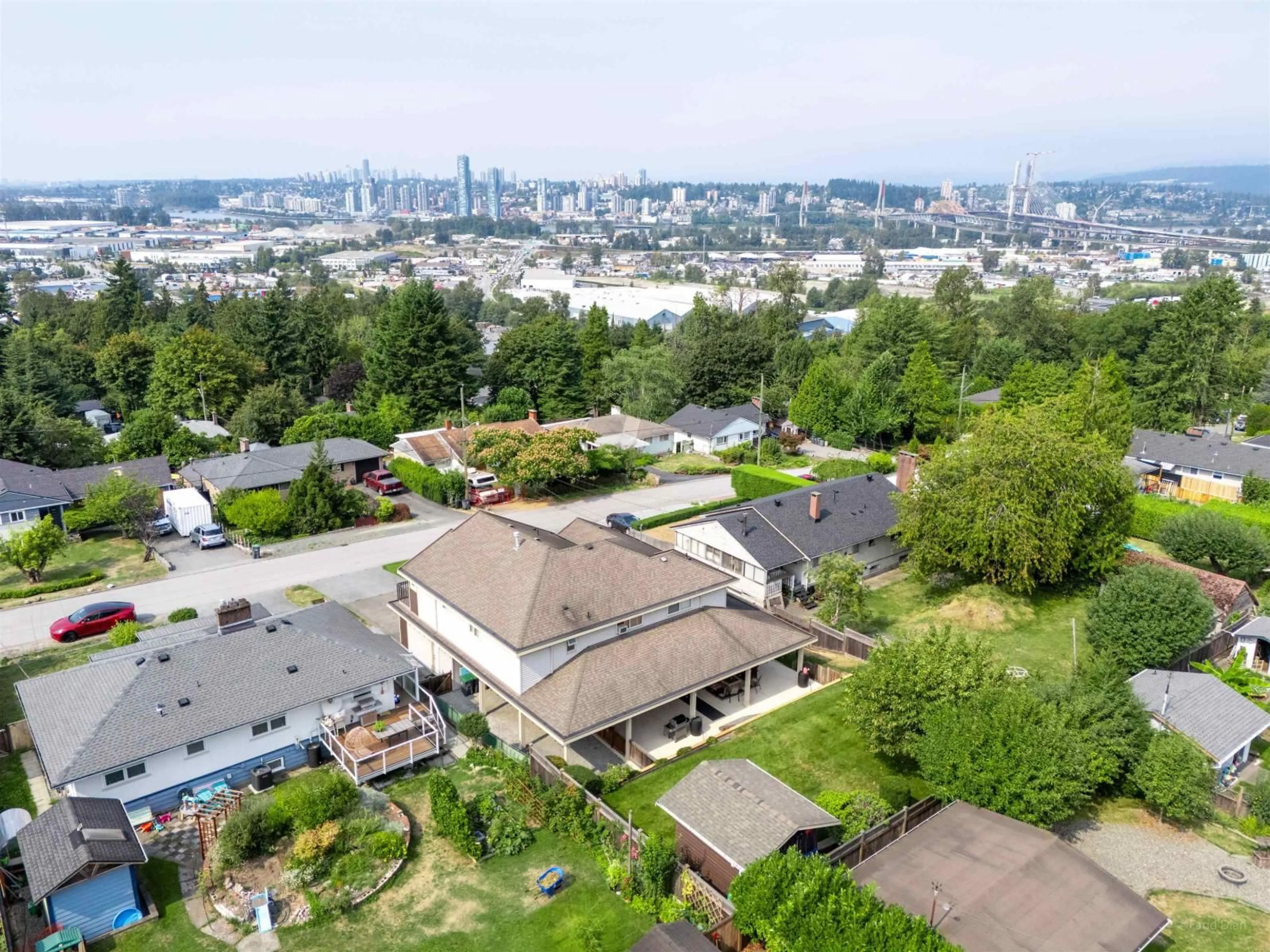 A pic from outside/outdoor area/front of a property/back of a property/a pic from drone, city buildings view from balcony for 10248 124A, Surrey British Columbia V3V4W6