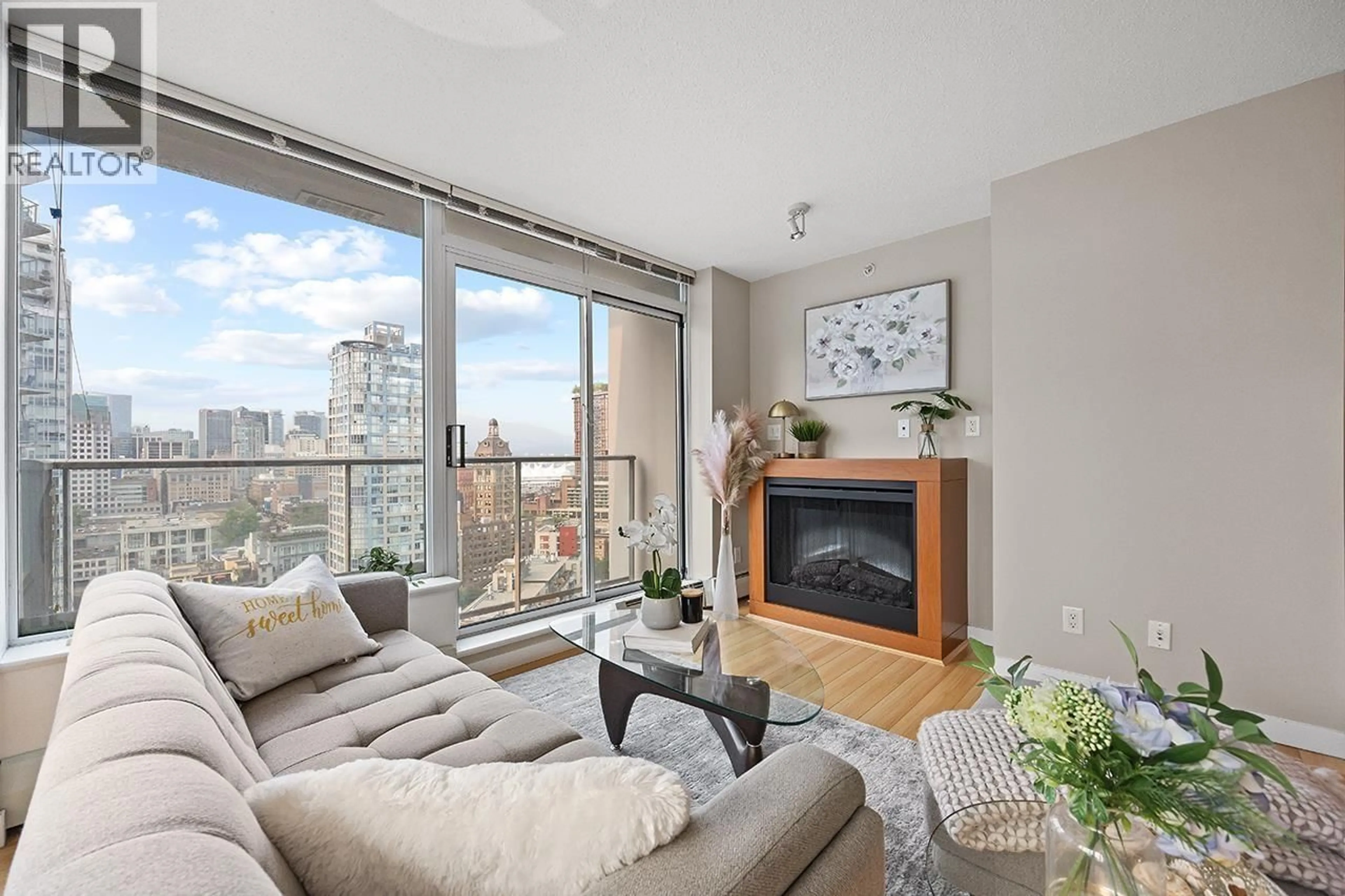 Living room with furniture, unknown for 2806 - 688 ABBOTT STREET, Vancouver British Columbia V6B0B9