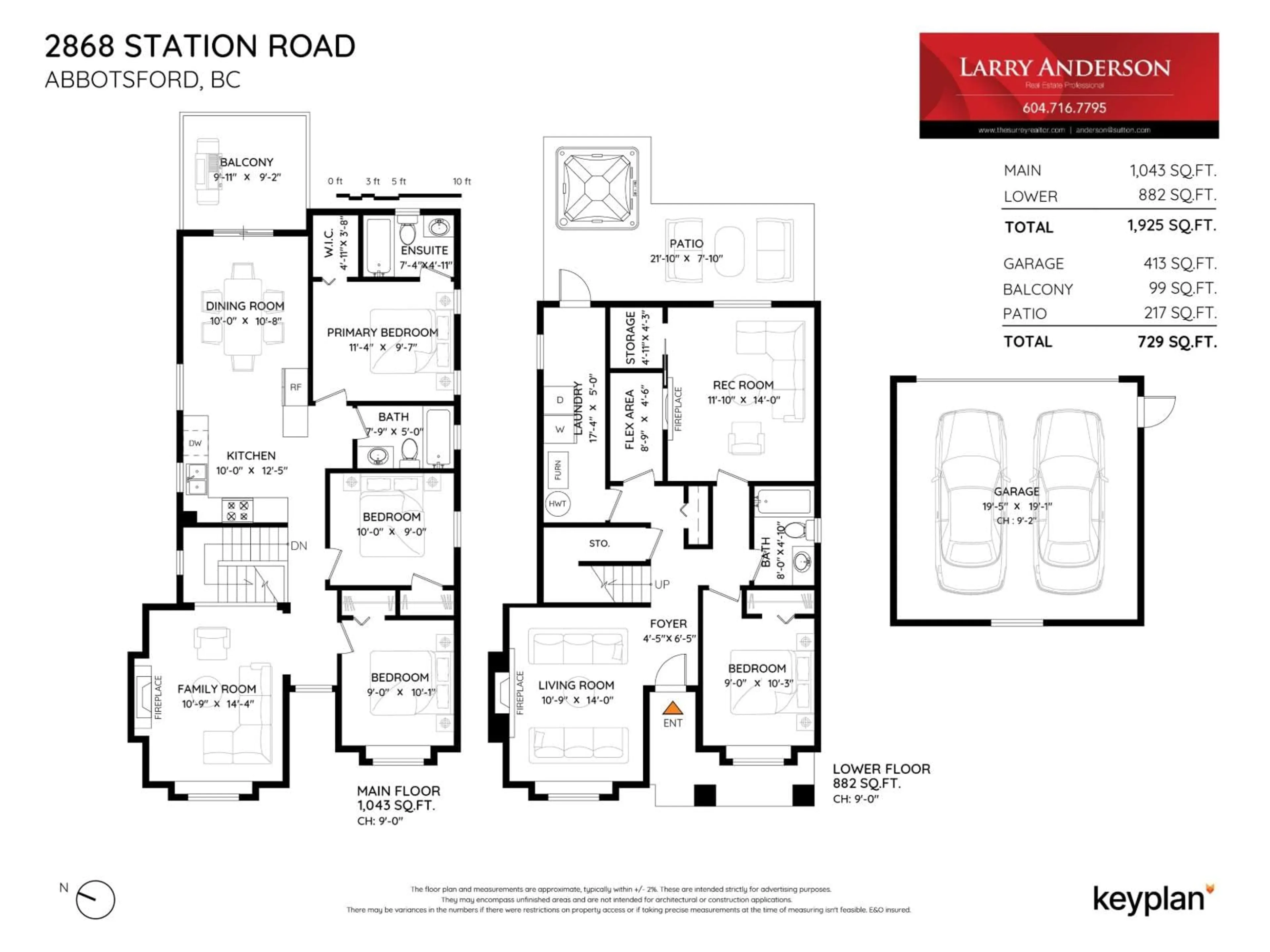 Floor plan for 2868 STATION, Abbotsford British Columbia V4X0A4