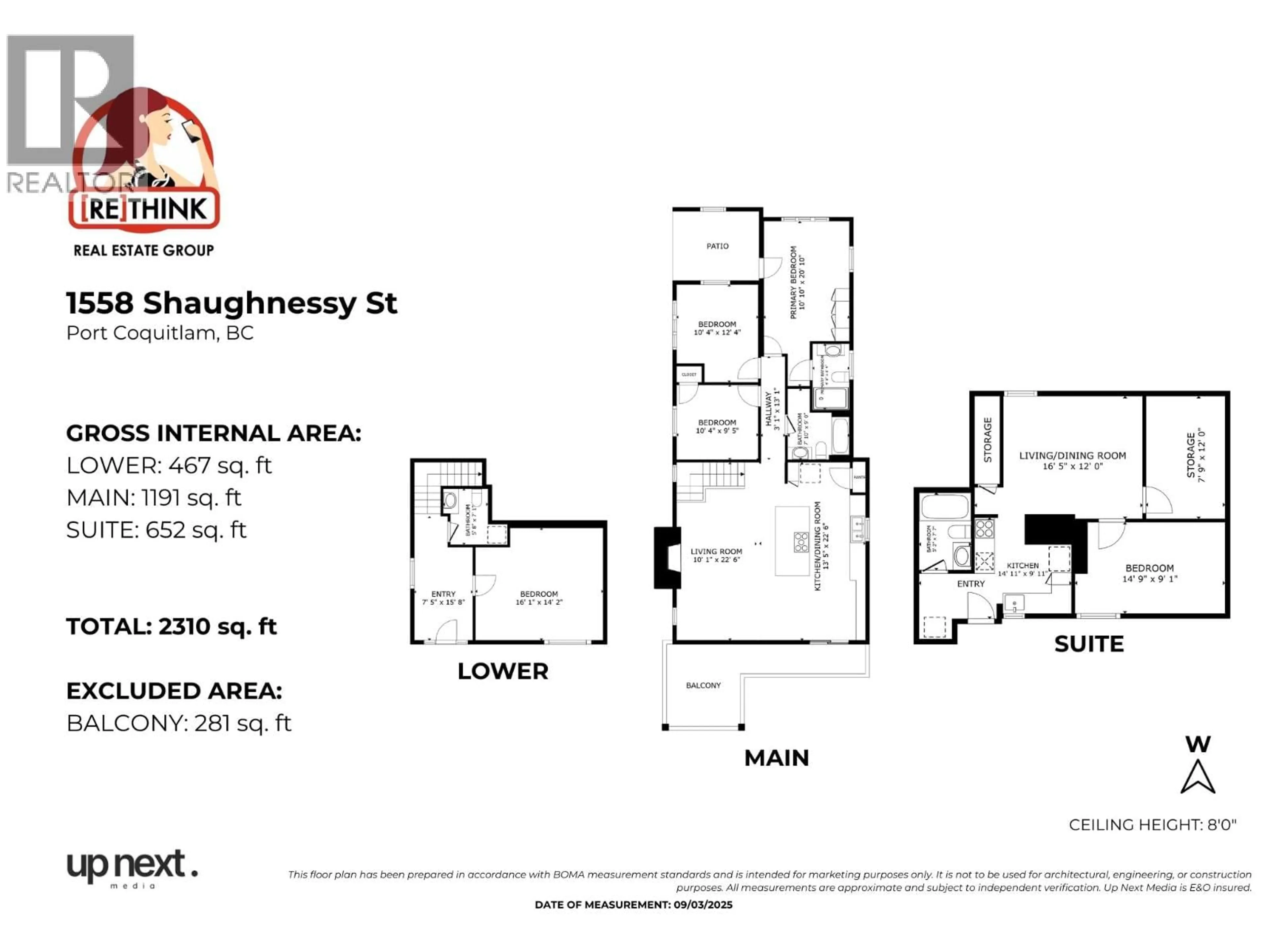 Floor plan for 1558 SHAUGHNESSY STREET, Port Coquitlam British Columbia V3C6M4