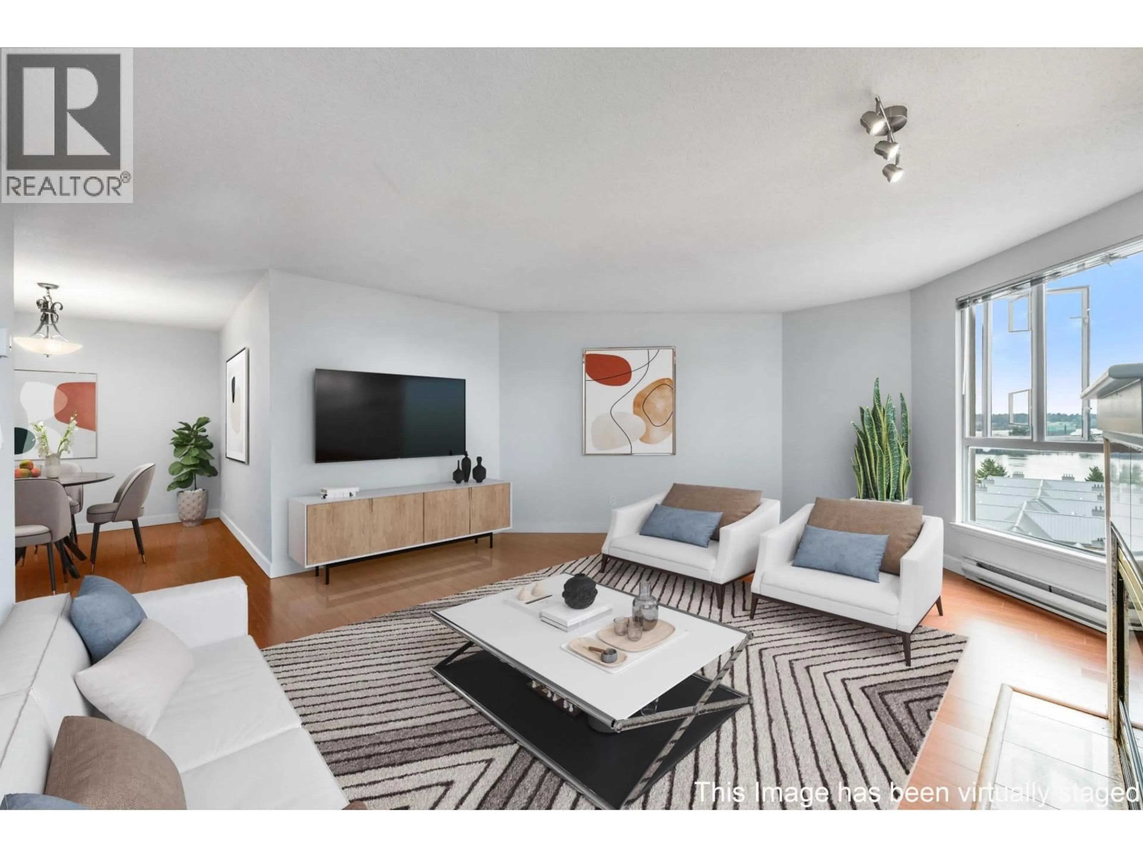 Living room with furniture, unknown for 1104 - 1185 QUAYSIDE DRIVE, New Westminster British Columbia V3M6T8