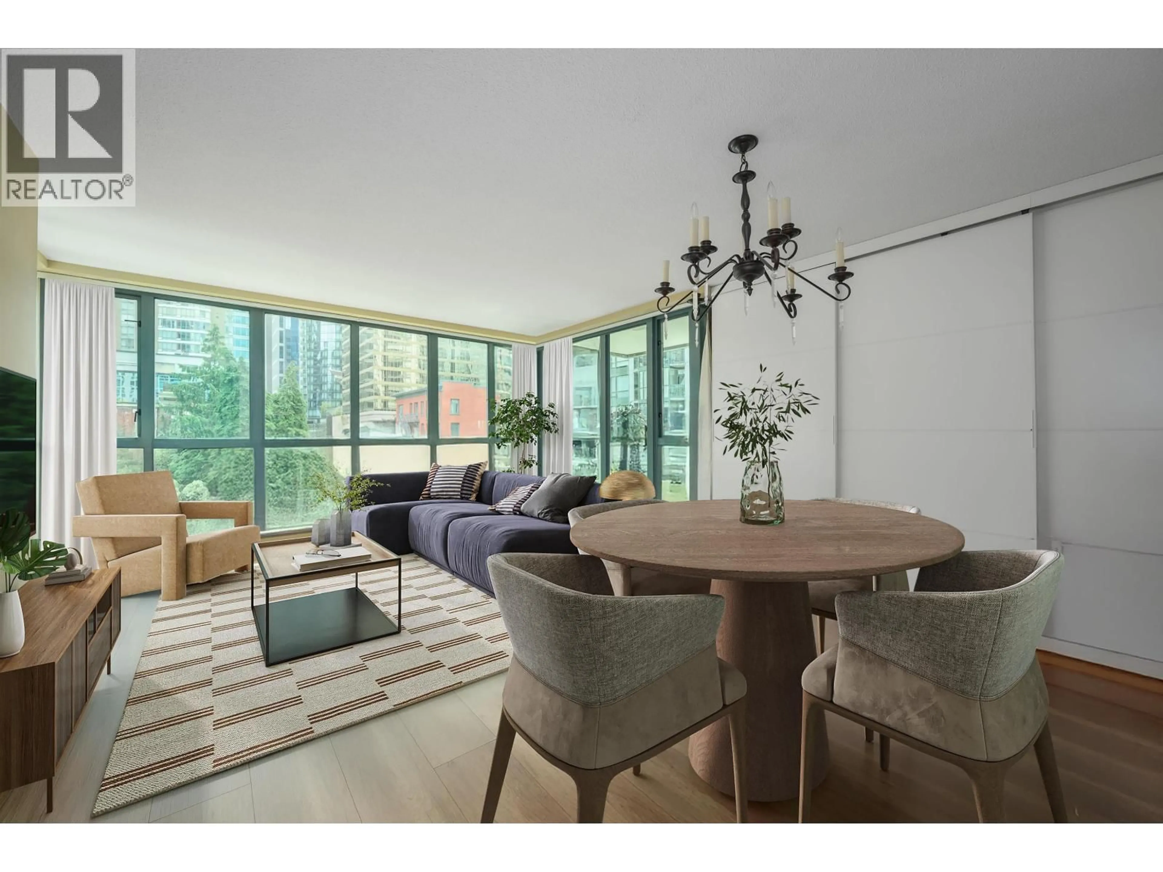 Living room with furniture, unknown for 806 - 1238 MELVILLE STREET, Vancouver British Columbia V6E4N2