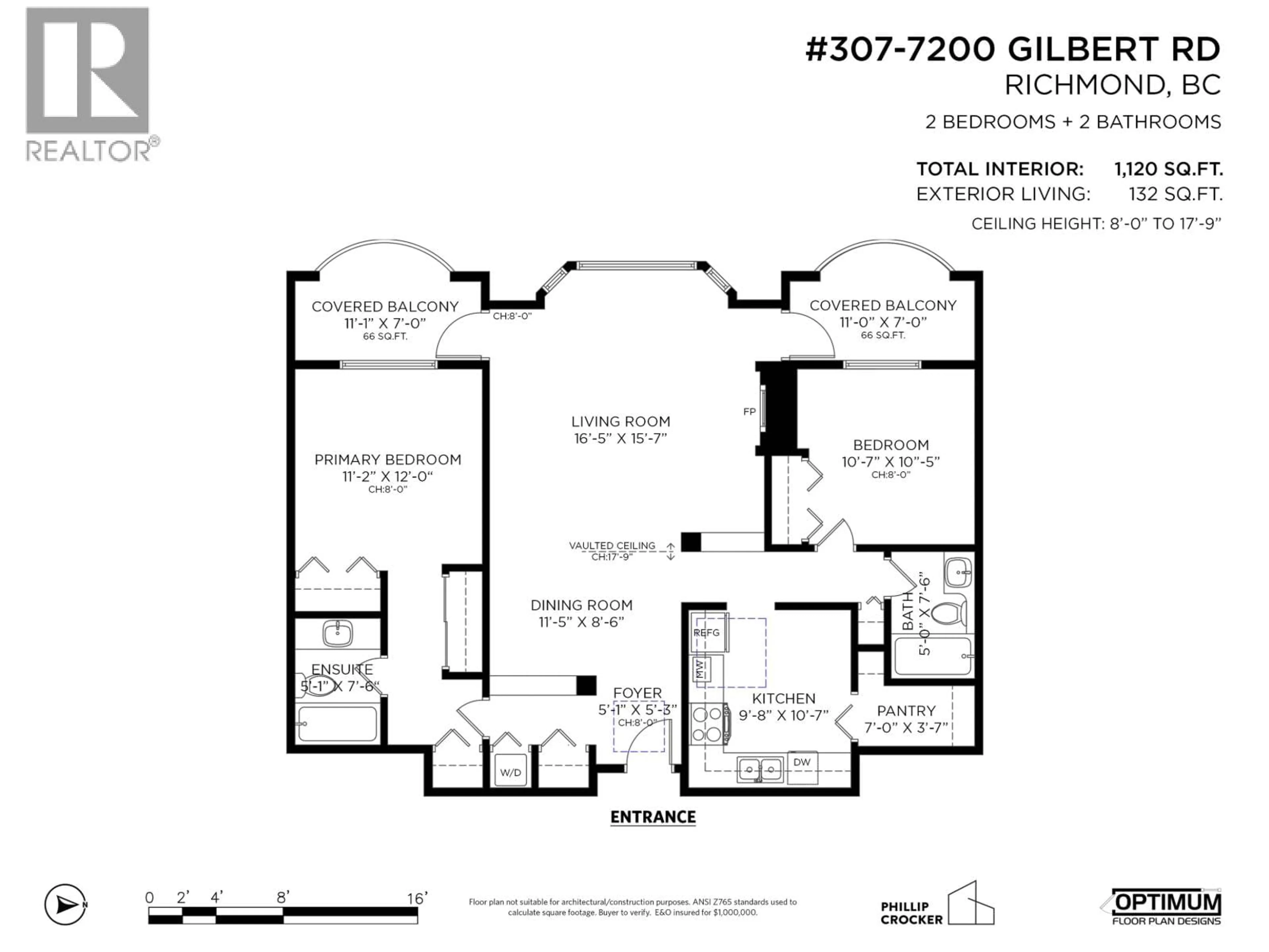 Floor plan for 307 - 7200 GILBERT ROAD, Richmond British Columbia V7C3W2