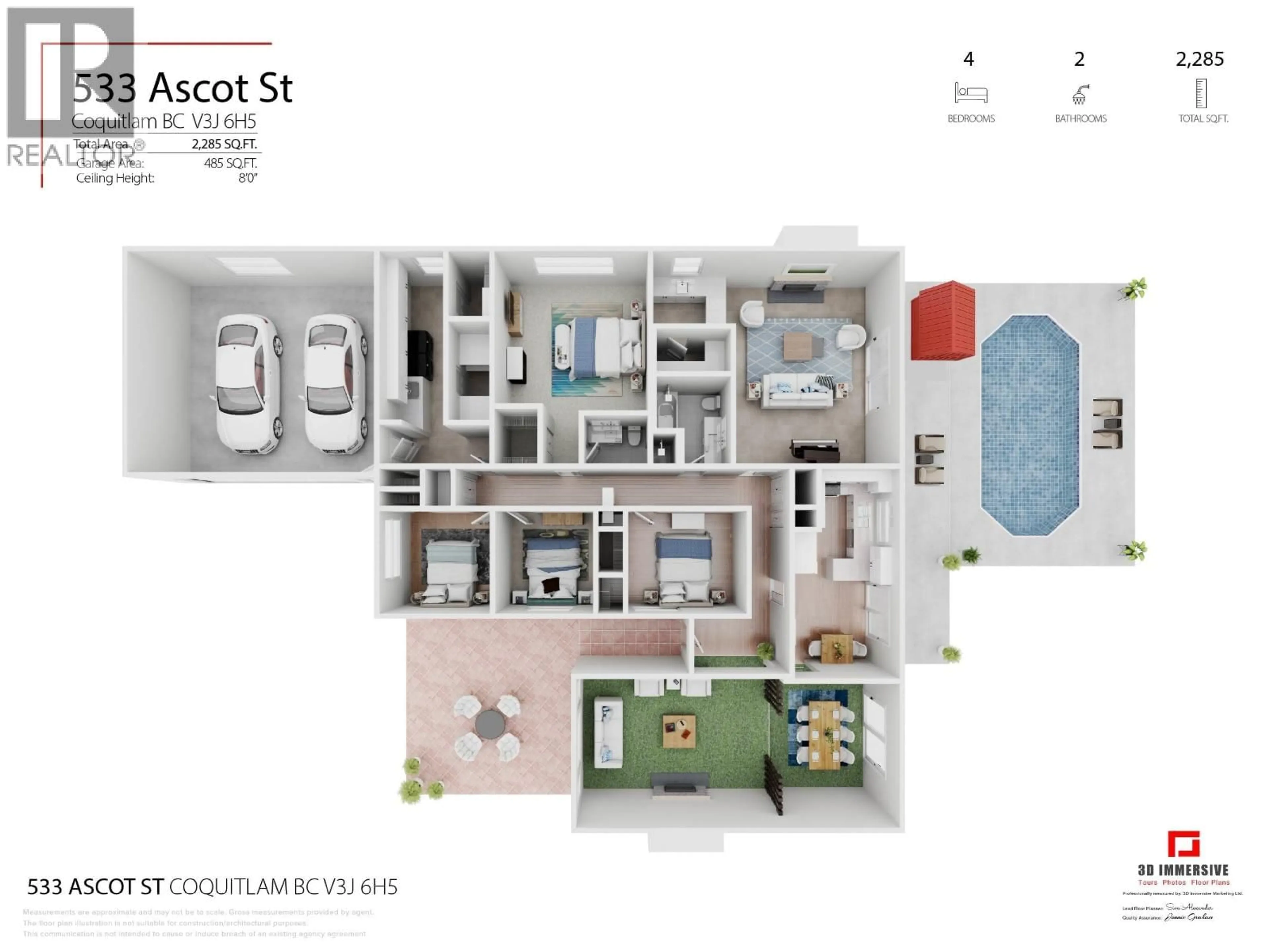 Floor plan for 533 ASCOT STREET, Coquitlam British Columbia V3J6H5