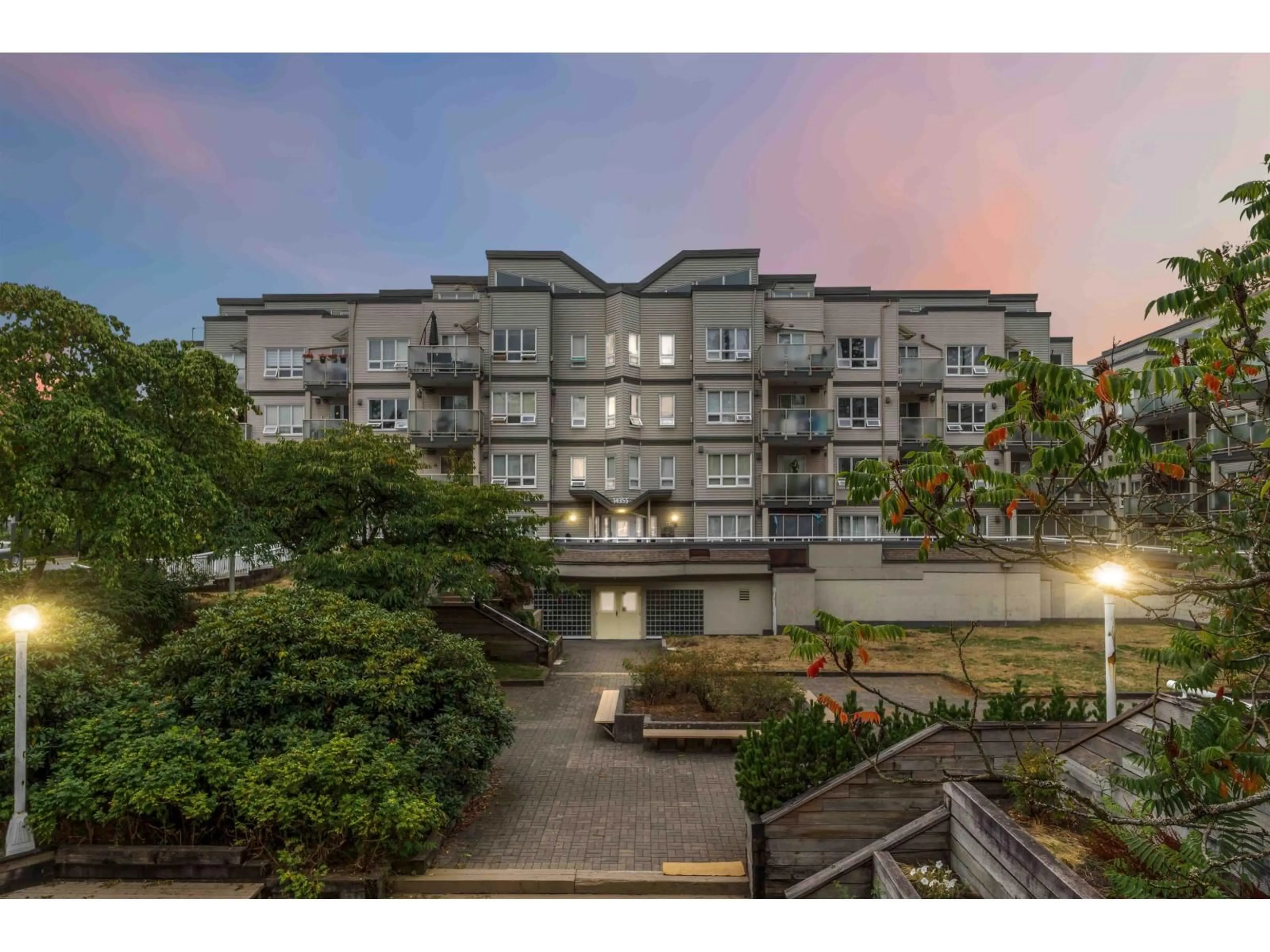 A pic from outside/outdoor area/front of a property/back of a property/a pic from drone, unknown for 308 - 14355 103, Surrey British Columbia V3T5V5