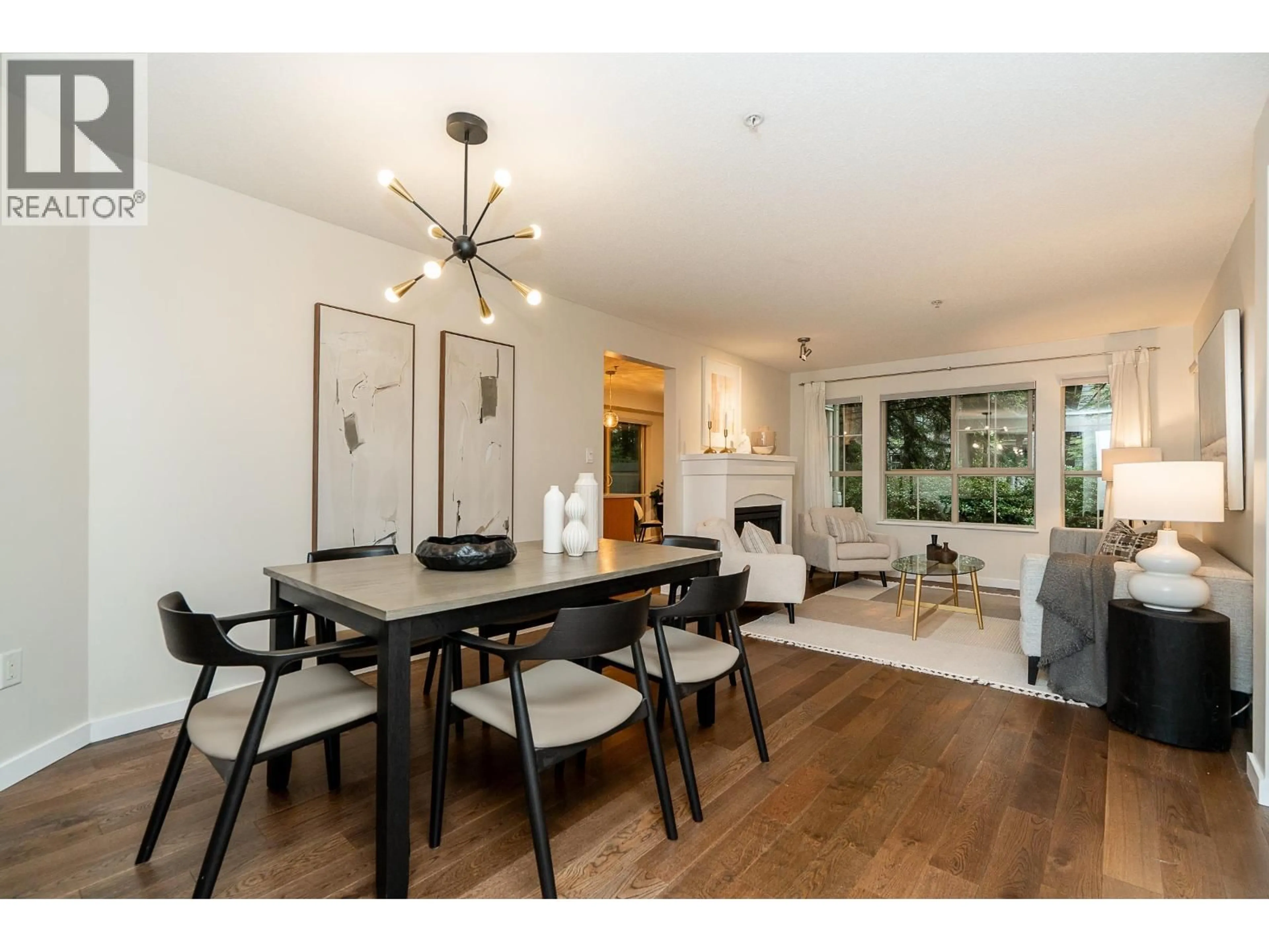 Dining room, wood/laminate floor for 202 - 2966 SILVER SPRINGS BOULEVARD, Coquitlam British Columbia V3E3S1