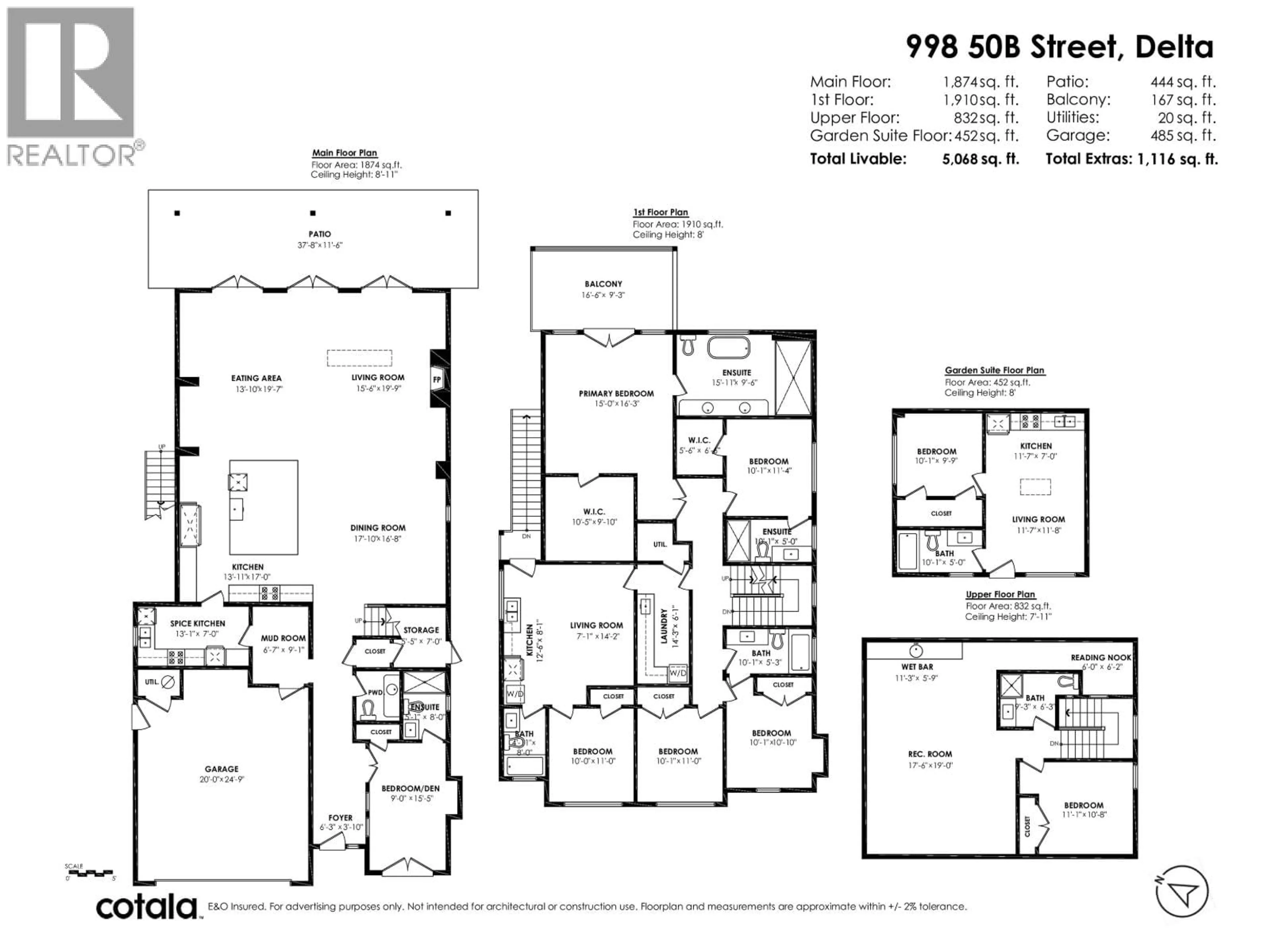 Floor plan for 998 50B STREET, Tsawwassen British Columbia V4M2V9