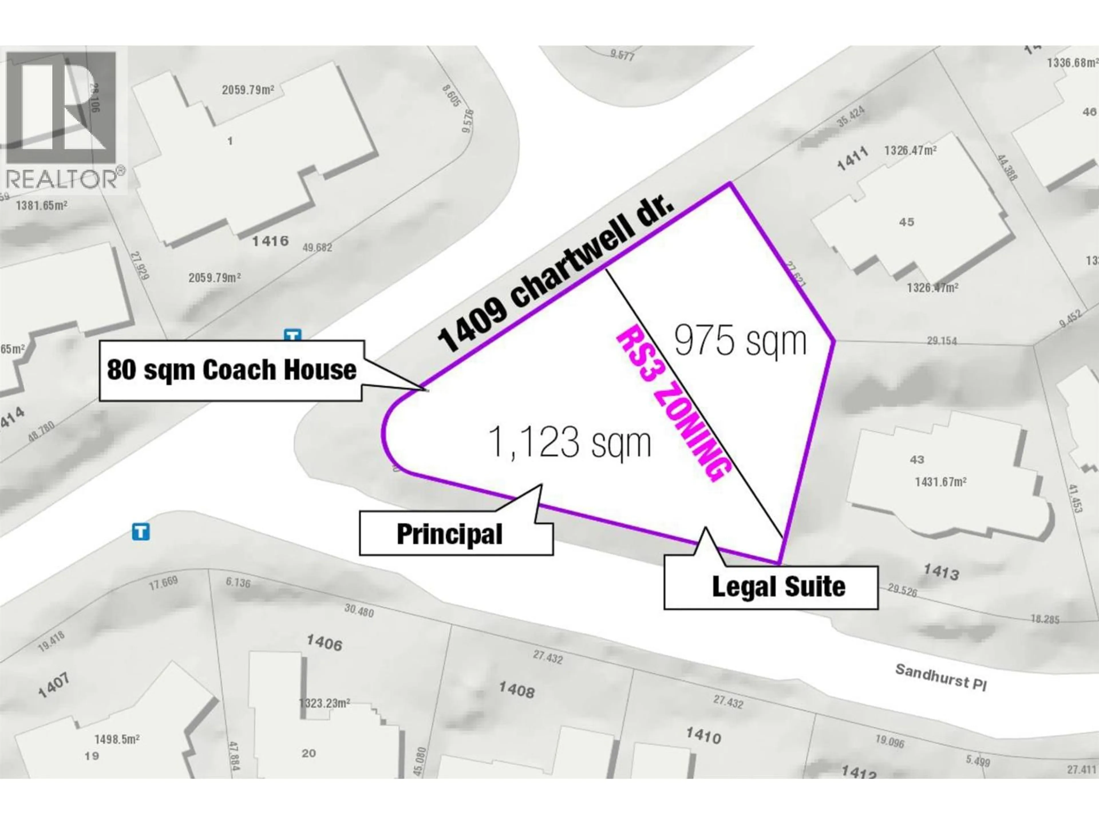 Picture of a map for 1409 CHARTWELL DRIVE, West Vancouver British Columbia V7S2R7