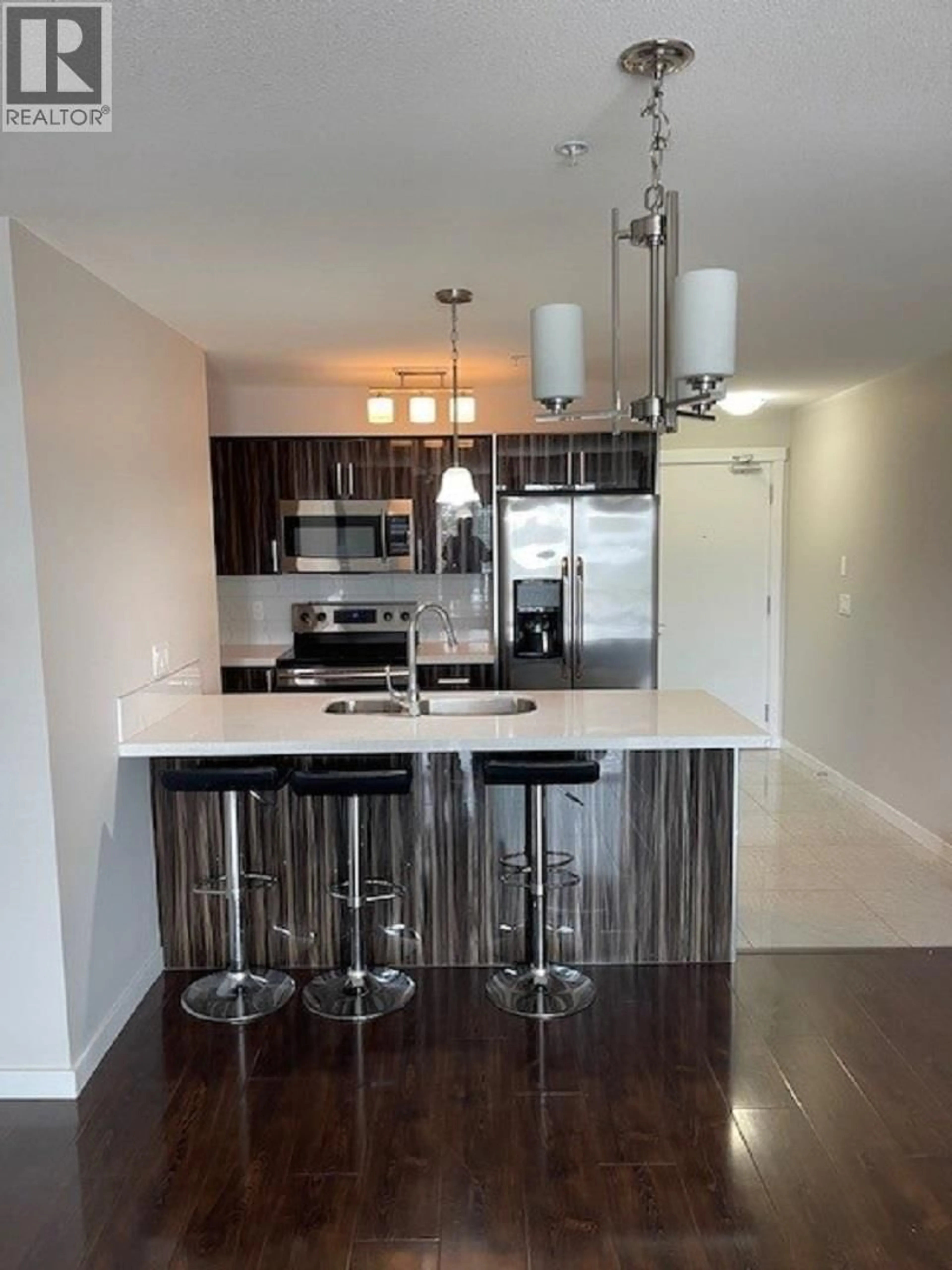 Open concept kitchen, wood/laminate floor for 205 - 22318 LOUGHEED HIGHWAY, Maple Ridge British Columbia V2X2T4