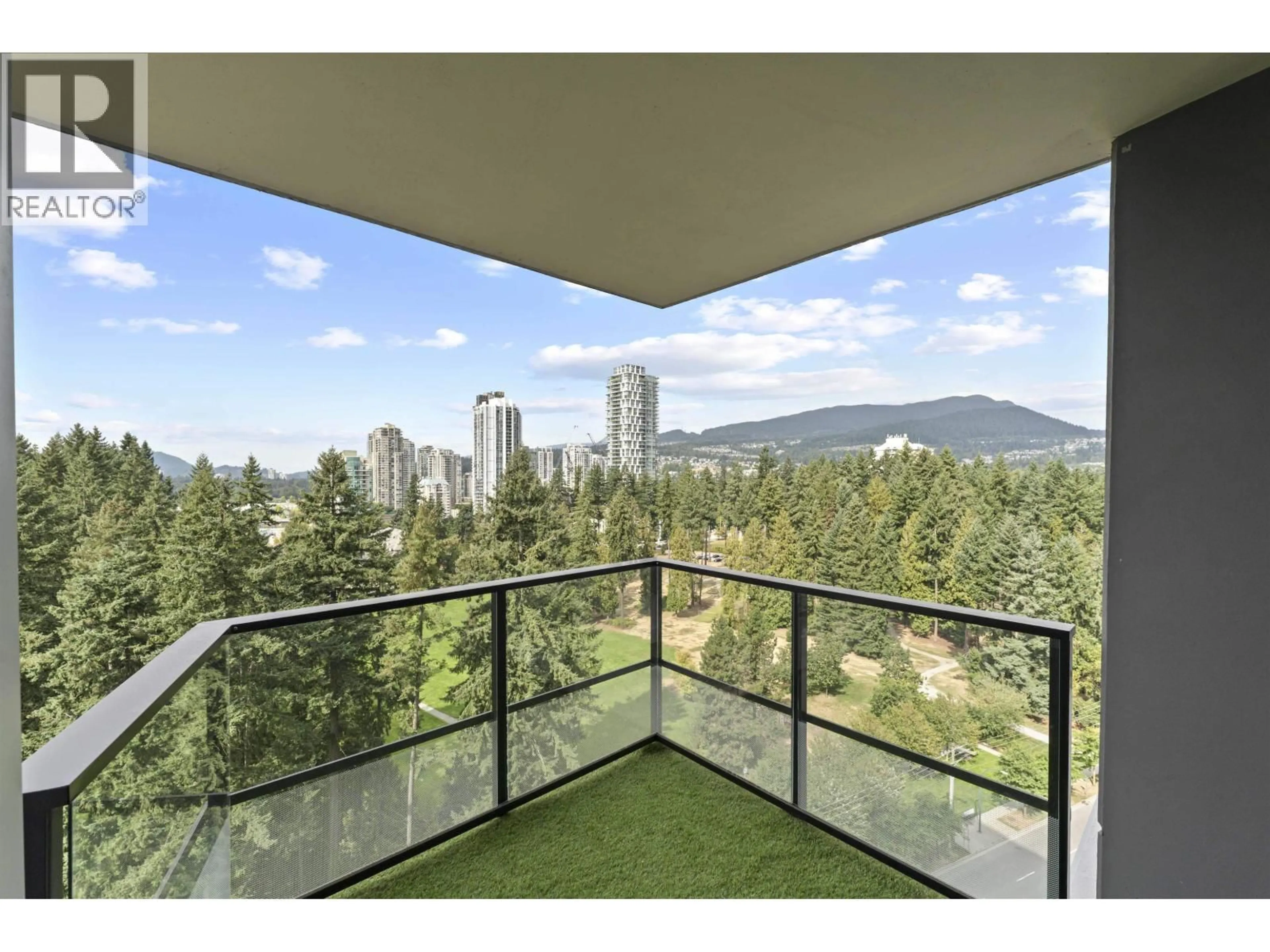 Balcony in the apartment, mountain view for 1605 - 3096 WINDSOR GATE, Coquitlam British Columbia V3B0P4