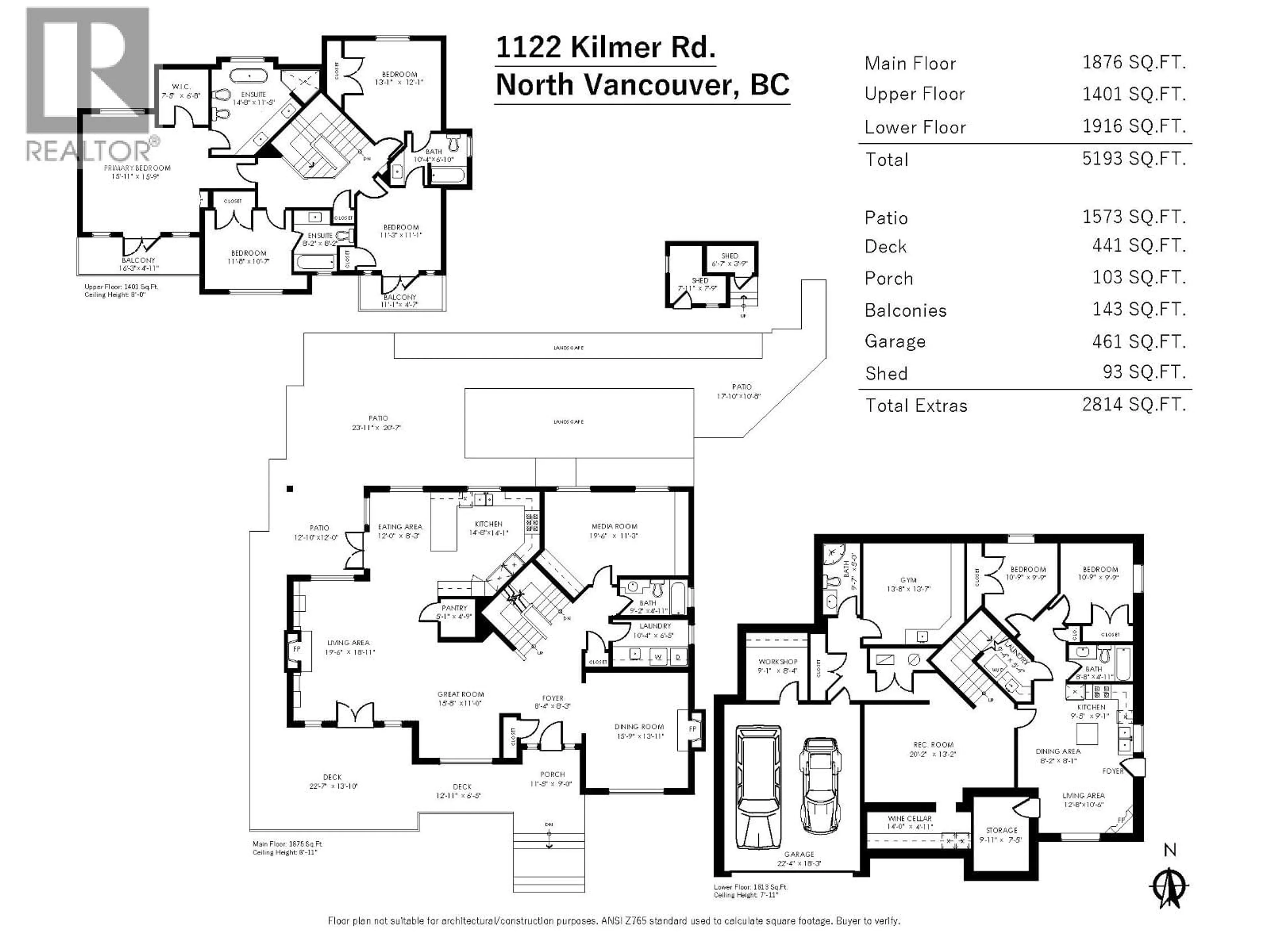 Floor plan for 1122 KILMER ROAD, North Vancouver British Columbia V7K1R1