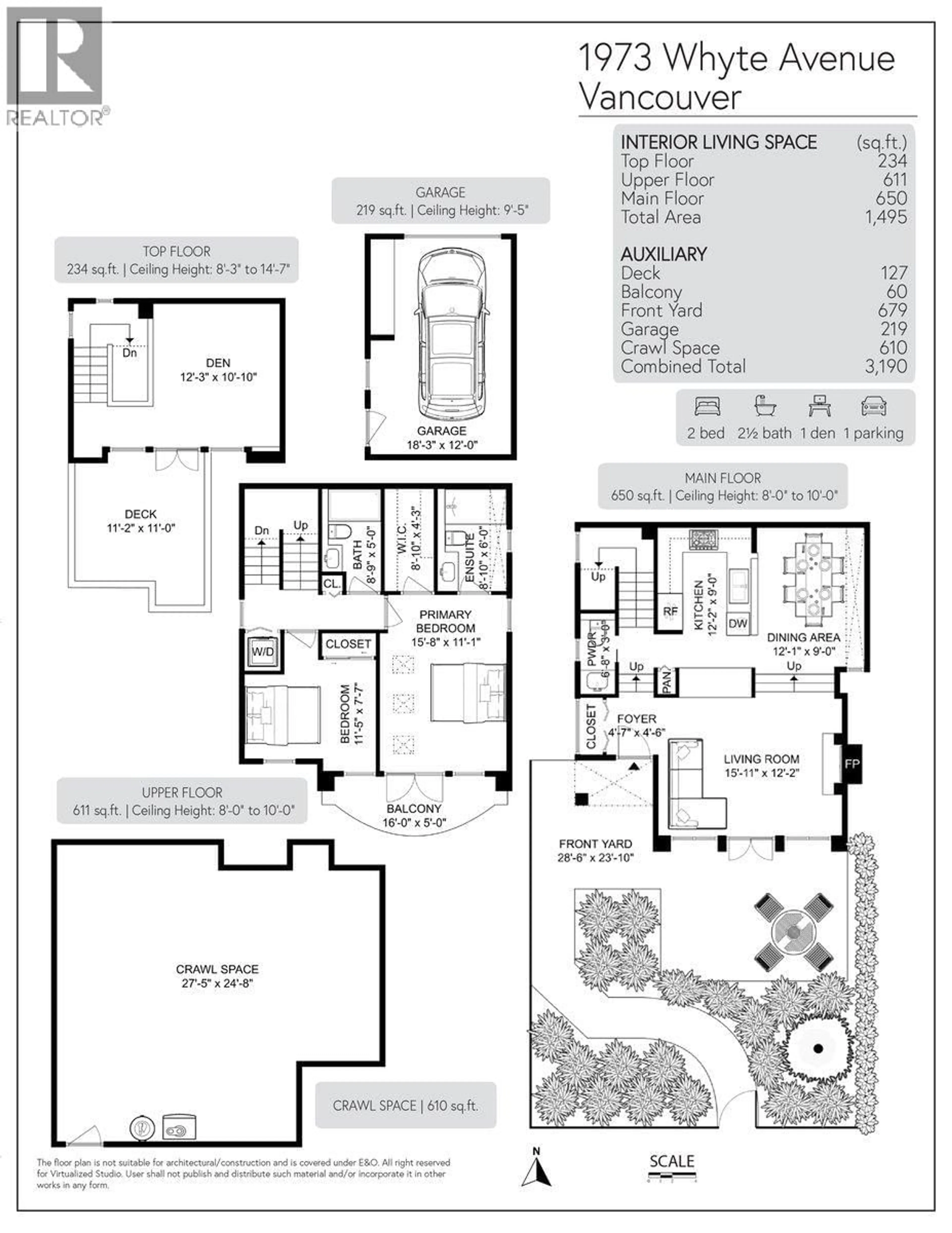 Floor plan for 1973 WHYTE AVENUE, Vancouver British Columbia V6J1B4