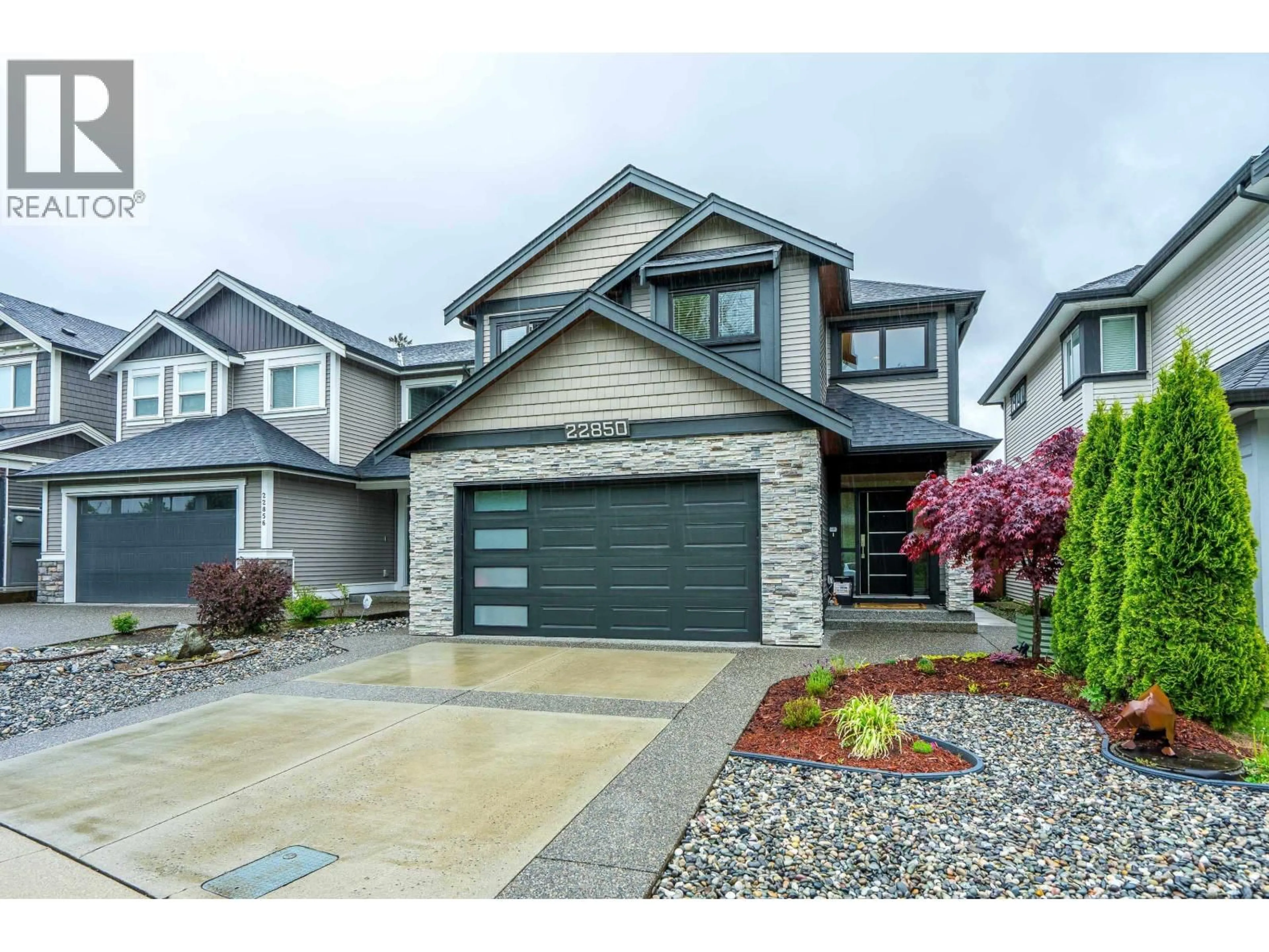 Home with vinyl exterior material, street for 22850 GILBERT DRIVE, Maple Ridge British Columbia V4R0G4
