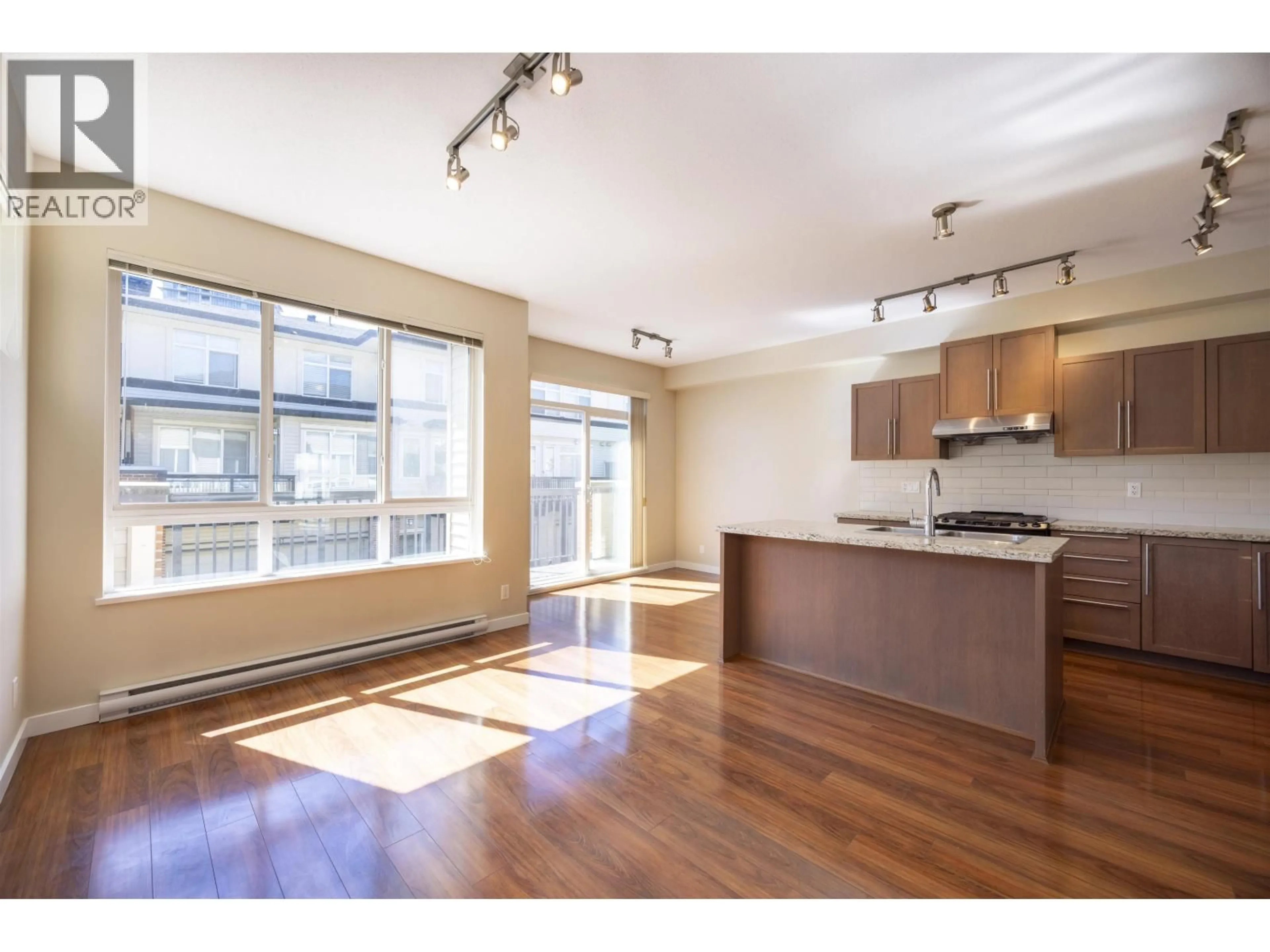Open concept kitchen, wood/laminate floor for 112 - 1125 KENSAL PLACE, Coquitlam British Columbia V3B0G3