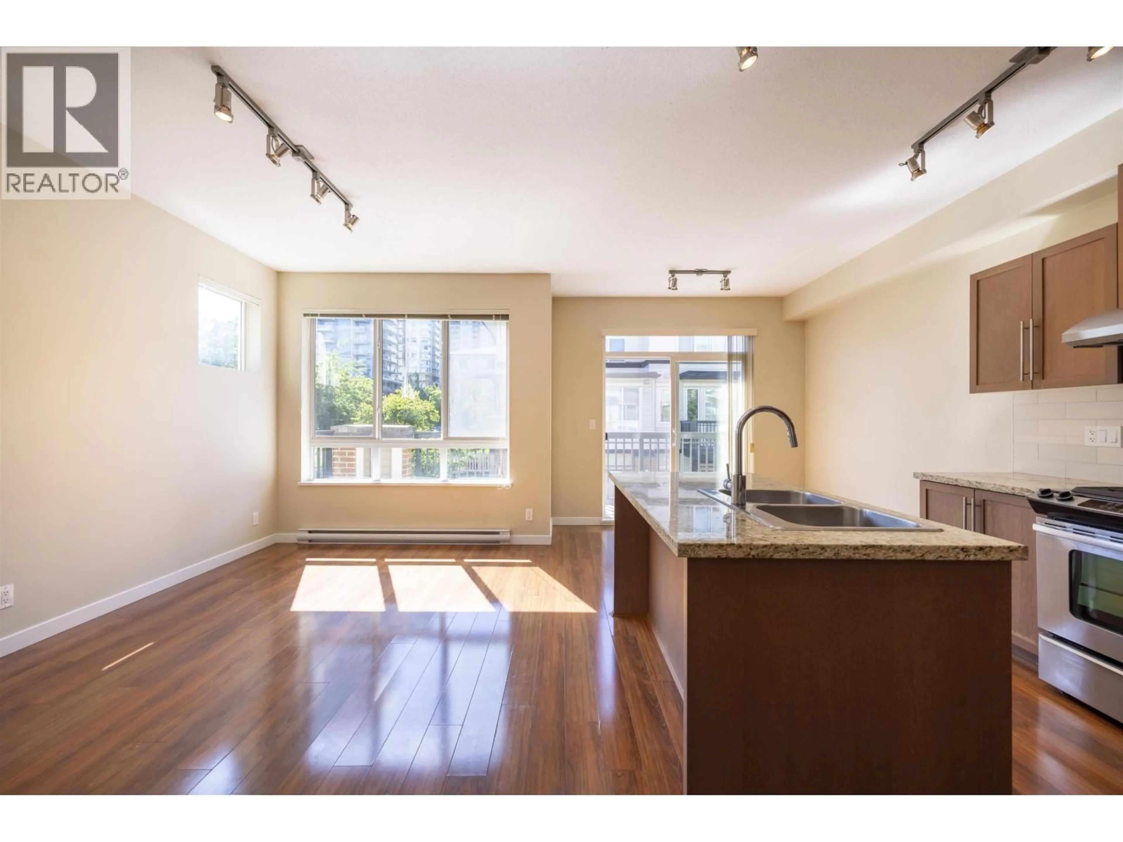 Open concept kitchen, wood/laminate floor for 112 - 1125 KENSAL PLACE, Coquitlam British Columbia V3B0G3