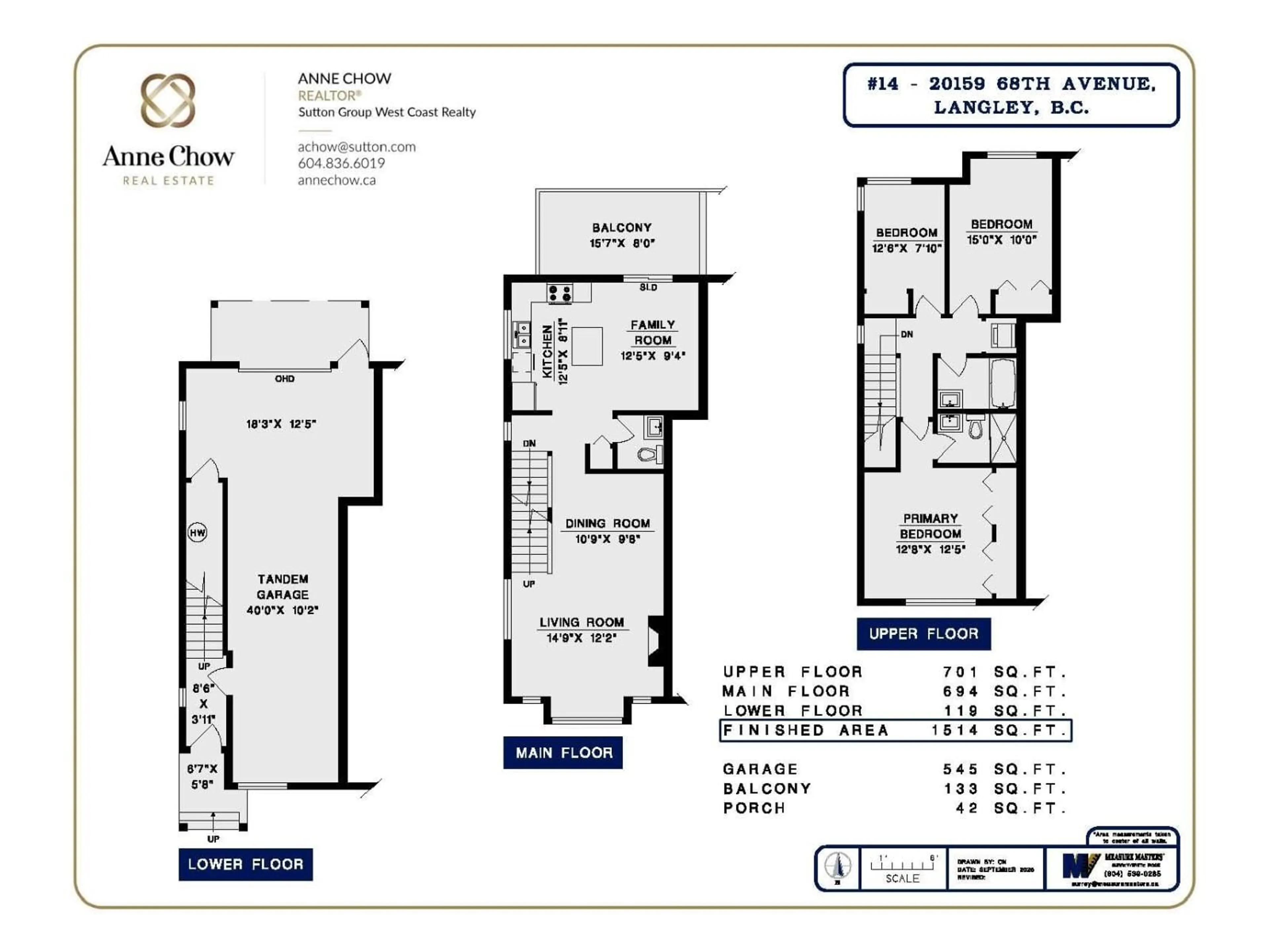 Floor plan for 14 - 20159 68, Langley British Columbia V2Y3H9