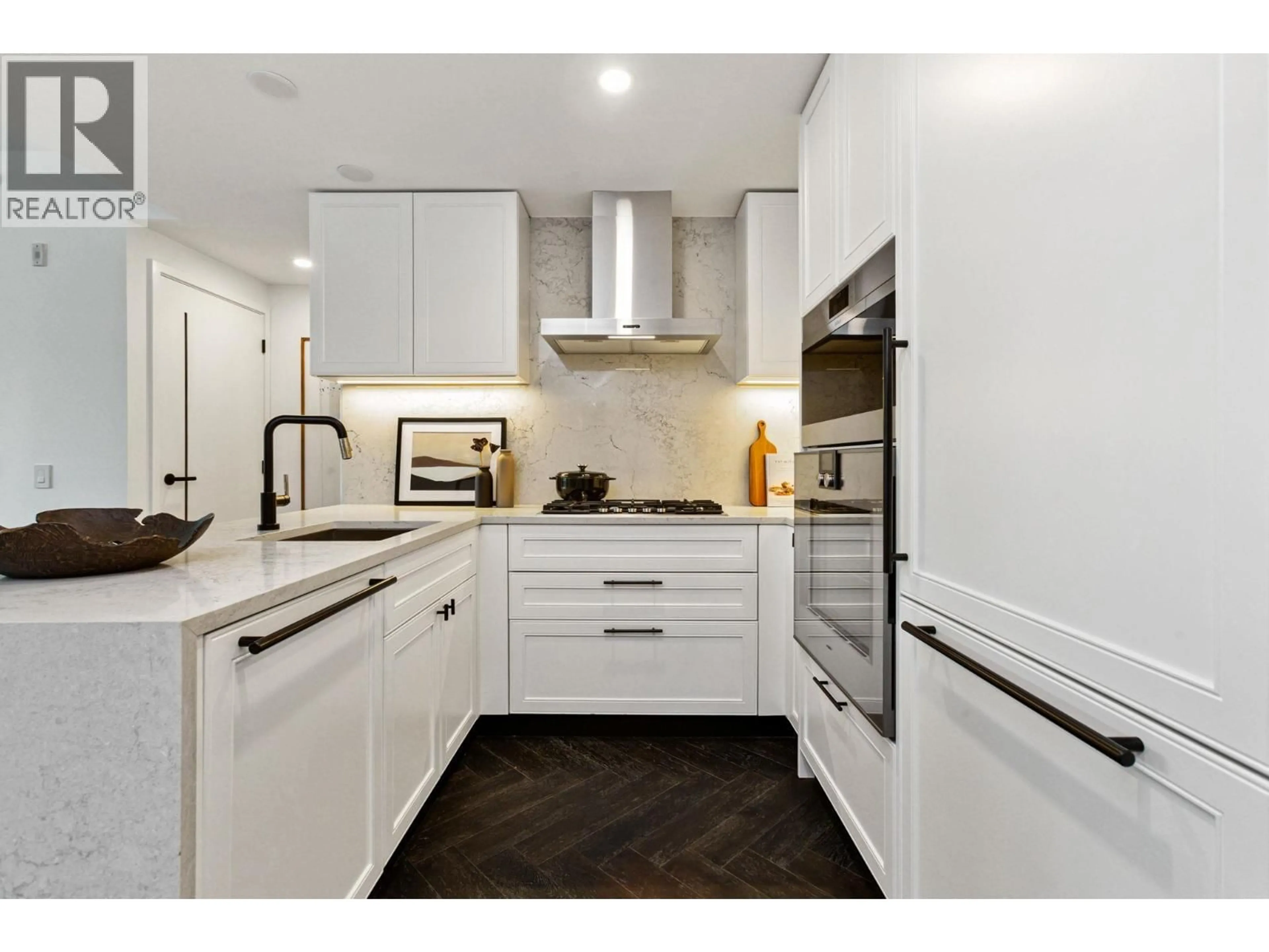 Contemporary kitchen, ceramic/tile floor for 210 - 2096 47TH AVENUE, Vancouver British Columbia V6M0E5