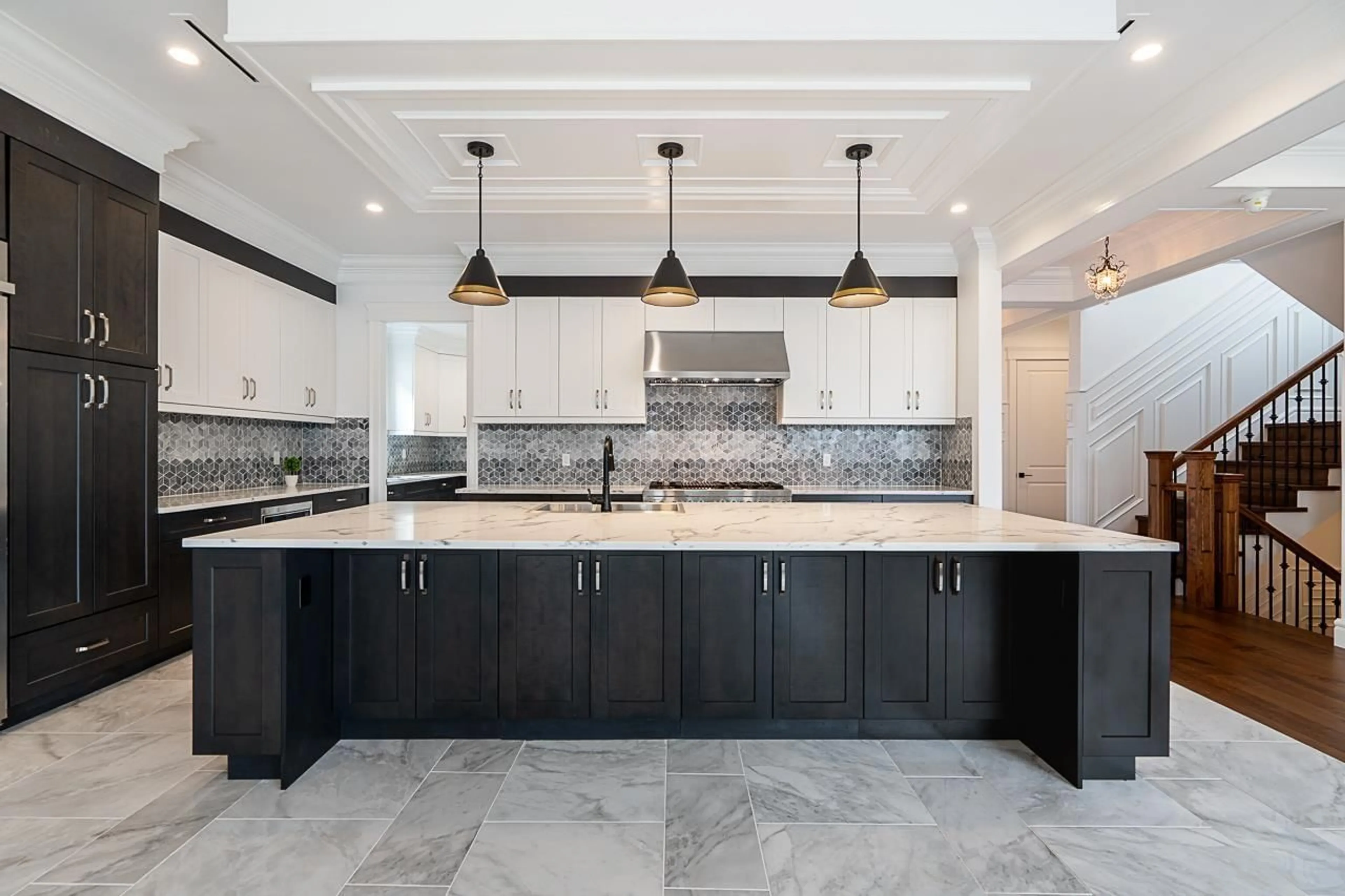 Contemporary kitchen, ceramic/tile floor for 1696 166A, Surrey British Columbia V3Z9X5