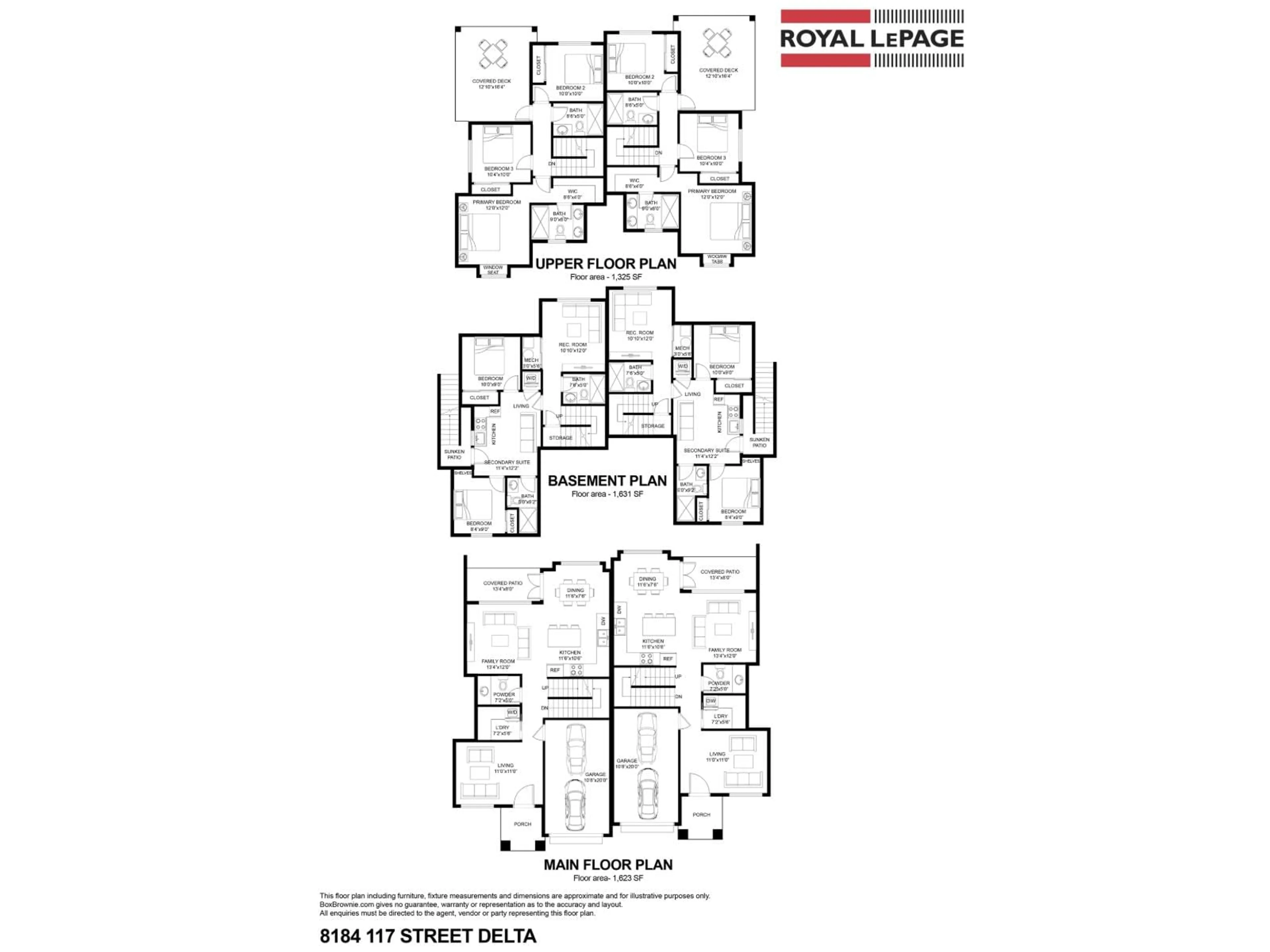 Floor plan for 8184 117, Delta British Columbia V4C7A6