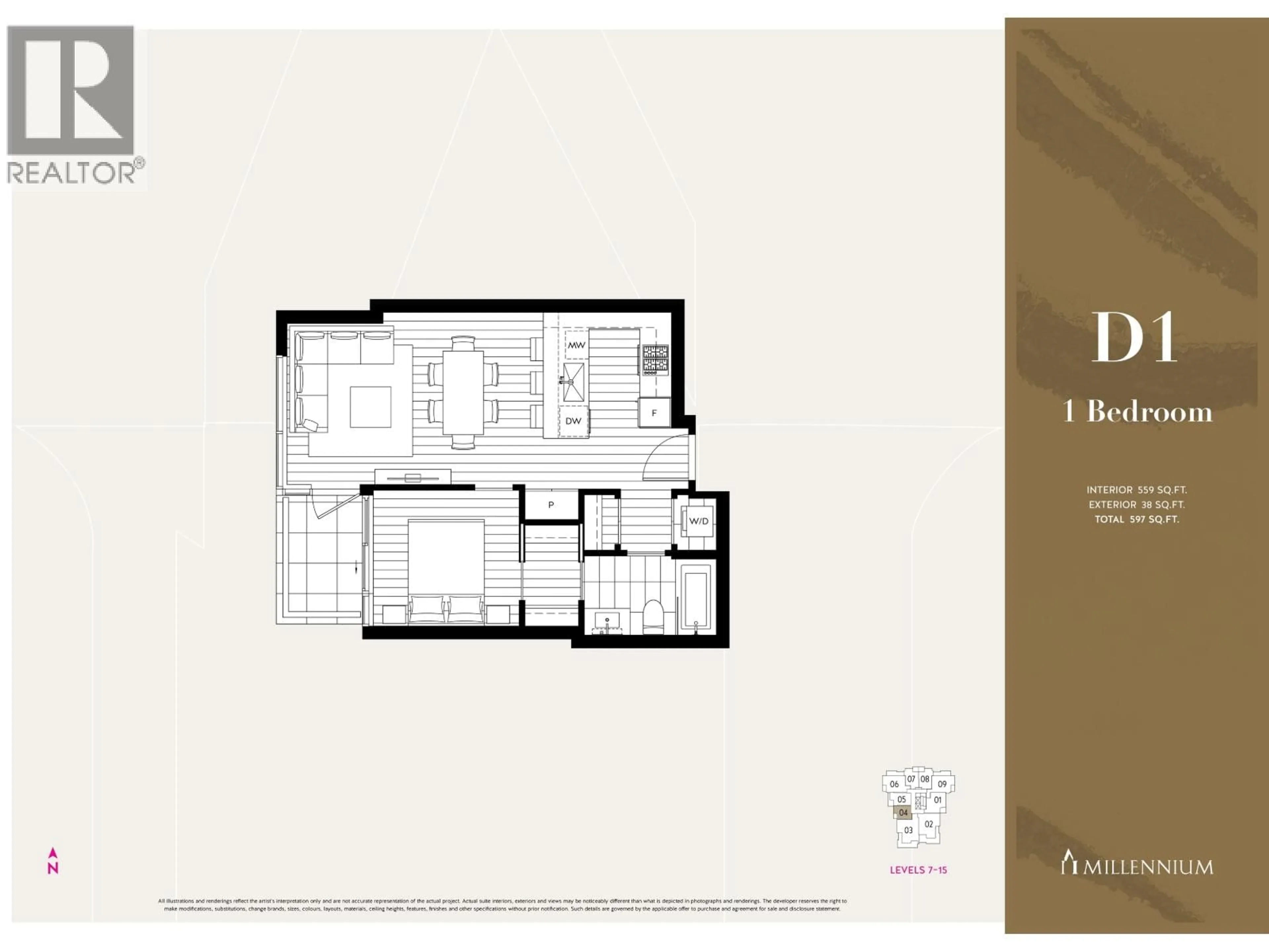 Floor plan for 804 - 135 13TH STREET, North Vancouver British Columbia V7L0J8