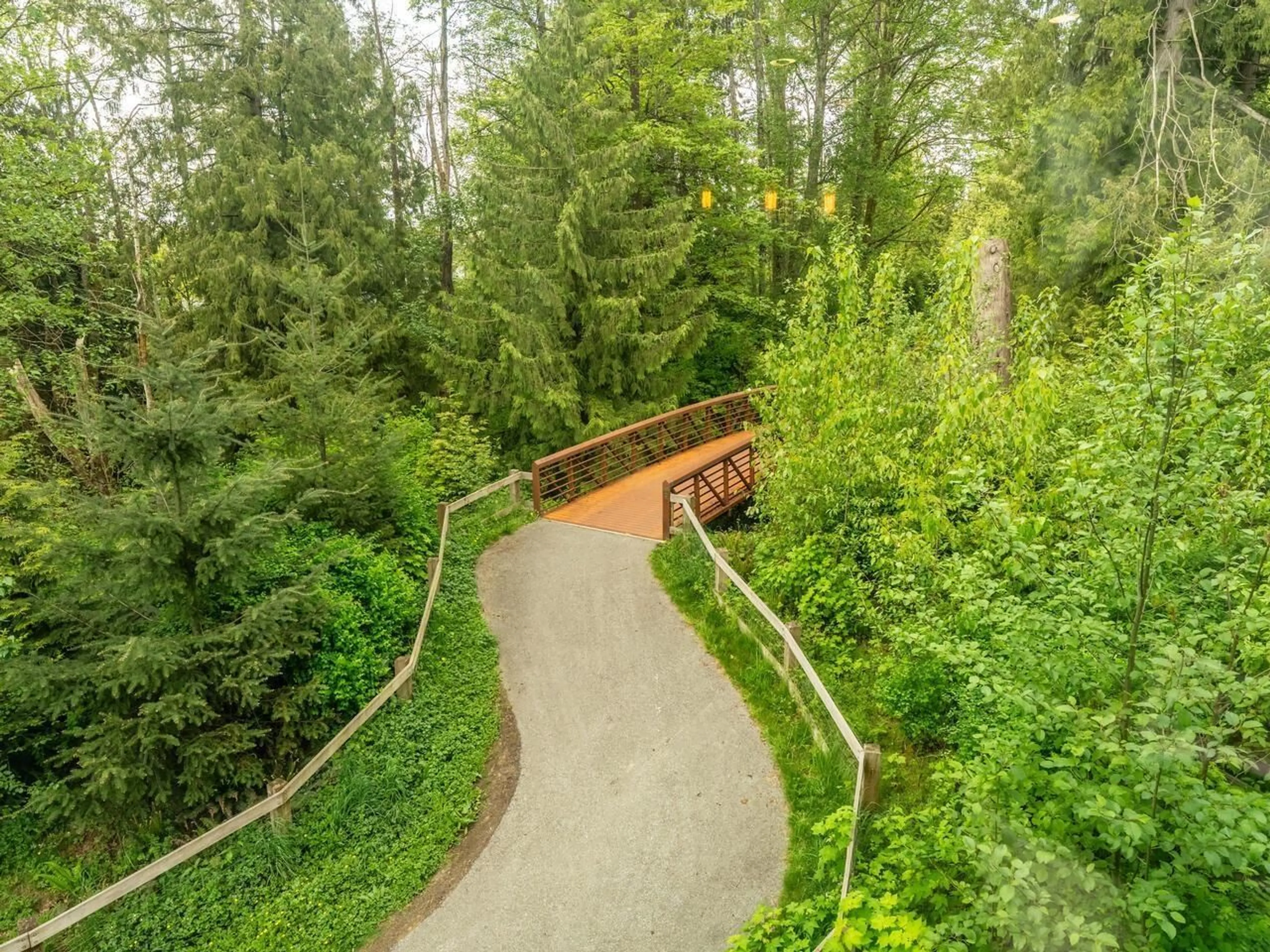 A pic from outside/outdoor area/front of a property/back of a property/a pic from drone, forest/trees view for 7 - 6897 201, Langley British Columbia V2Y0Z3