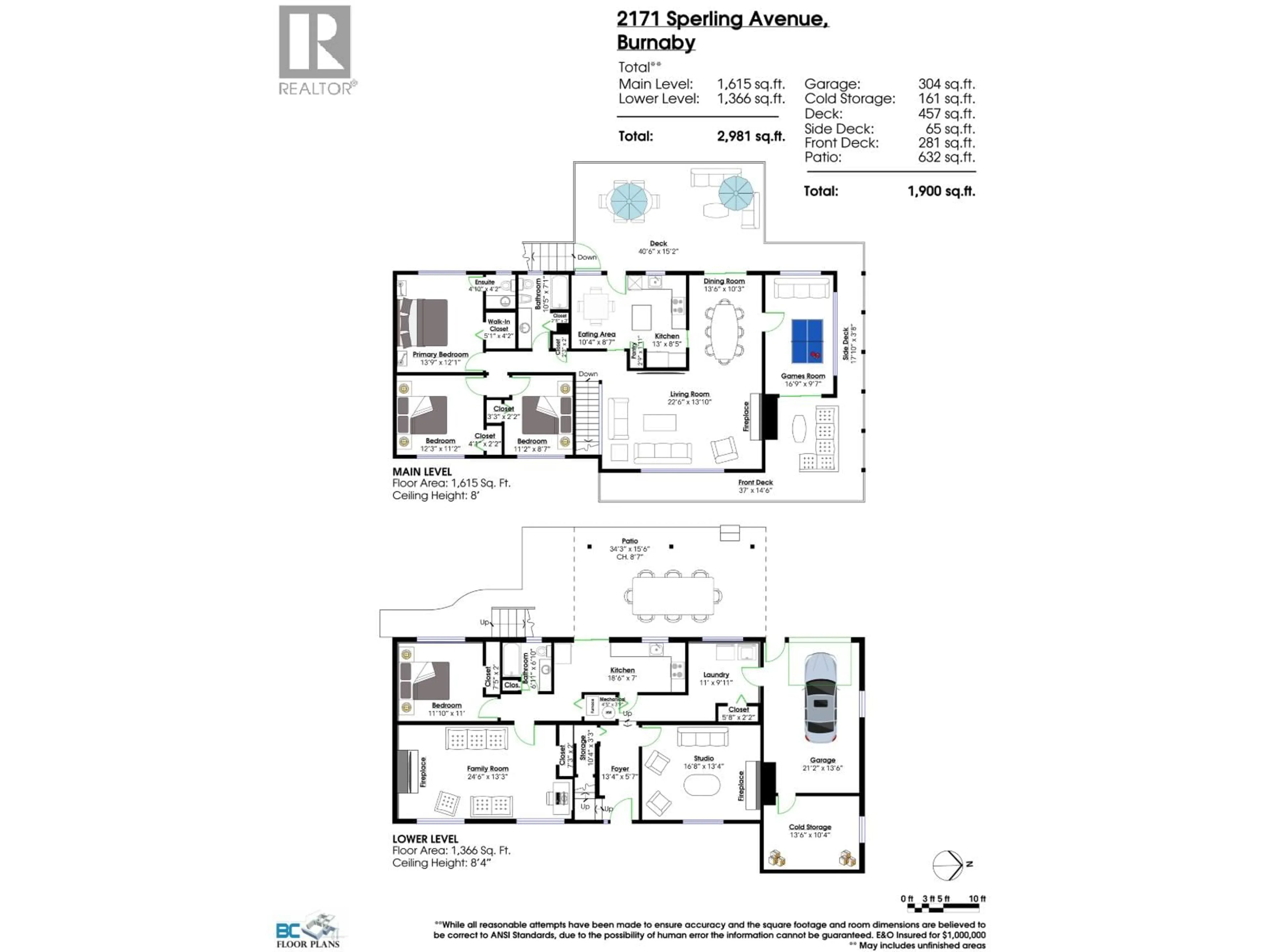 Floor plan for 2171 SPERLING AVENUE, Burnaby British Columbia V5B4K6