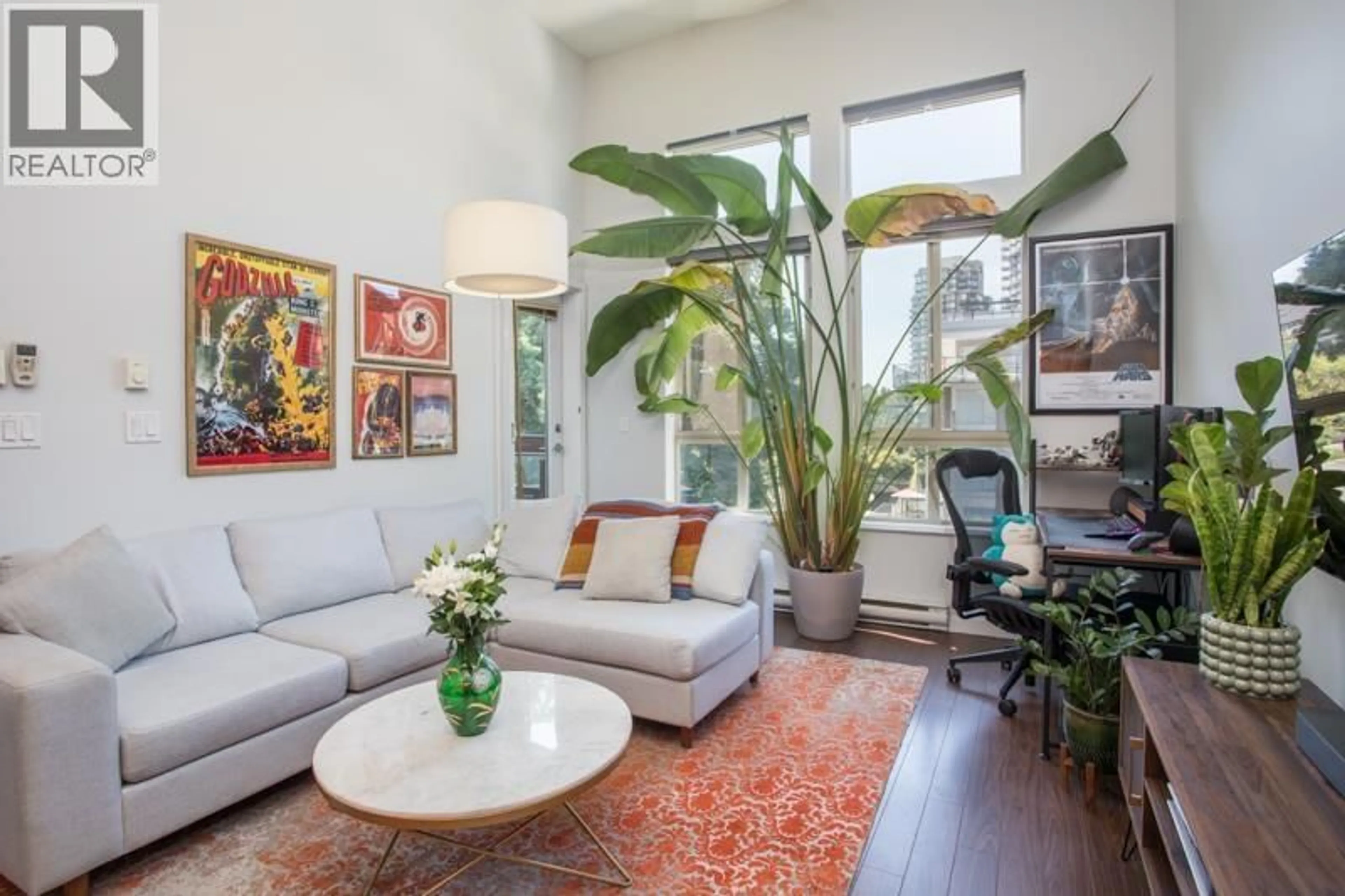 Living room with furniture, unknown for 403 - 225 FRANCIS WAY, New Westminster British Columbia V3L0G1