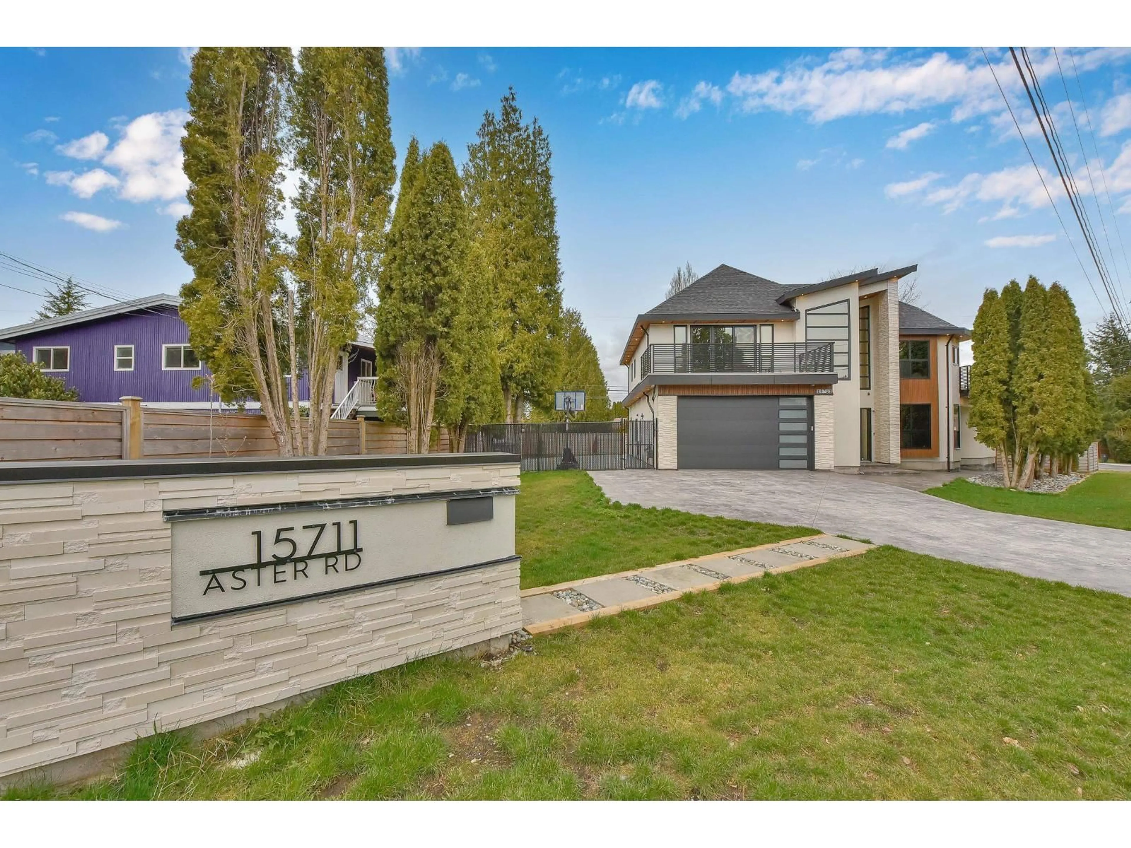 Home with brick exterior material, street for 15711 ASTER, Surrey British Columbia V4A1Y5