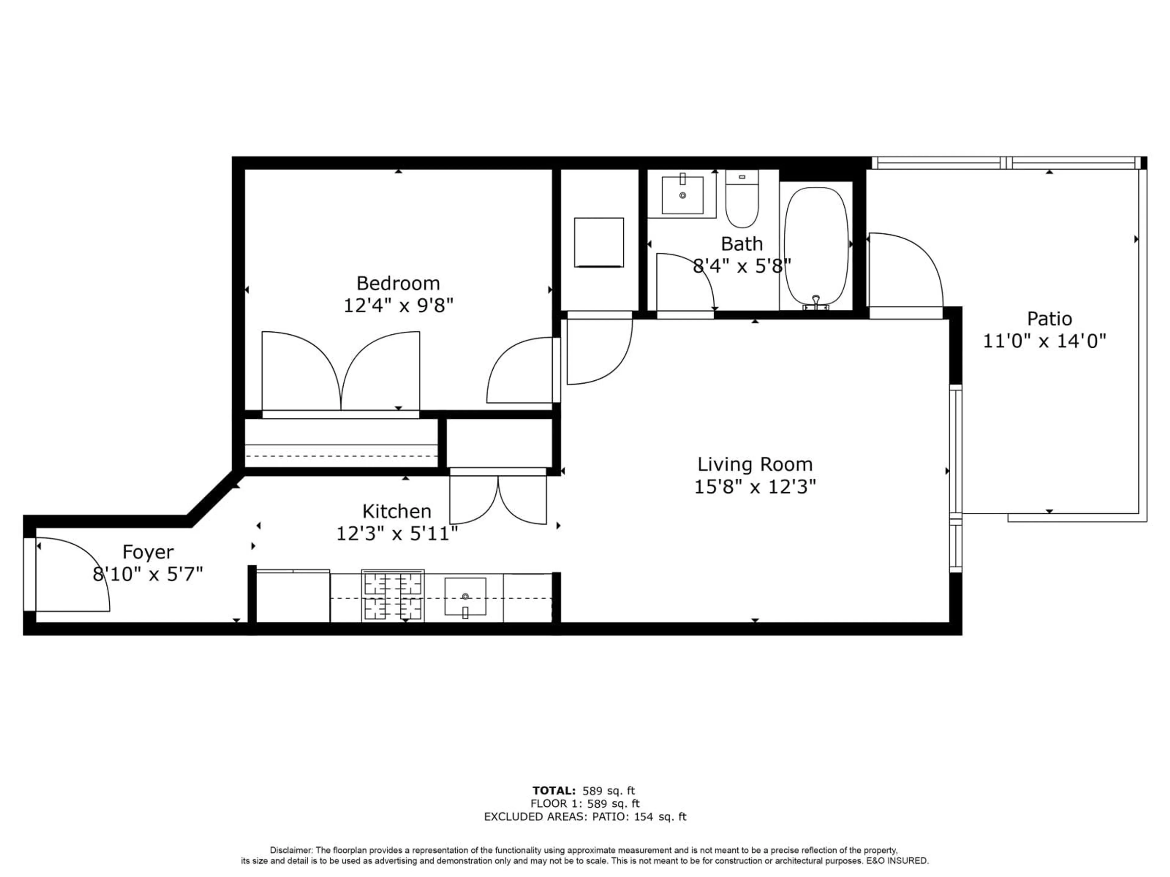 Floor plan for 105 - 7506 199A, Langley British Columbia V2Y3K9