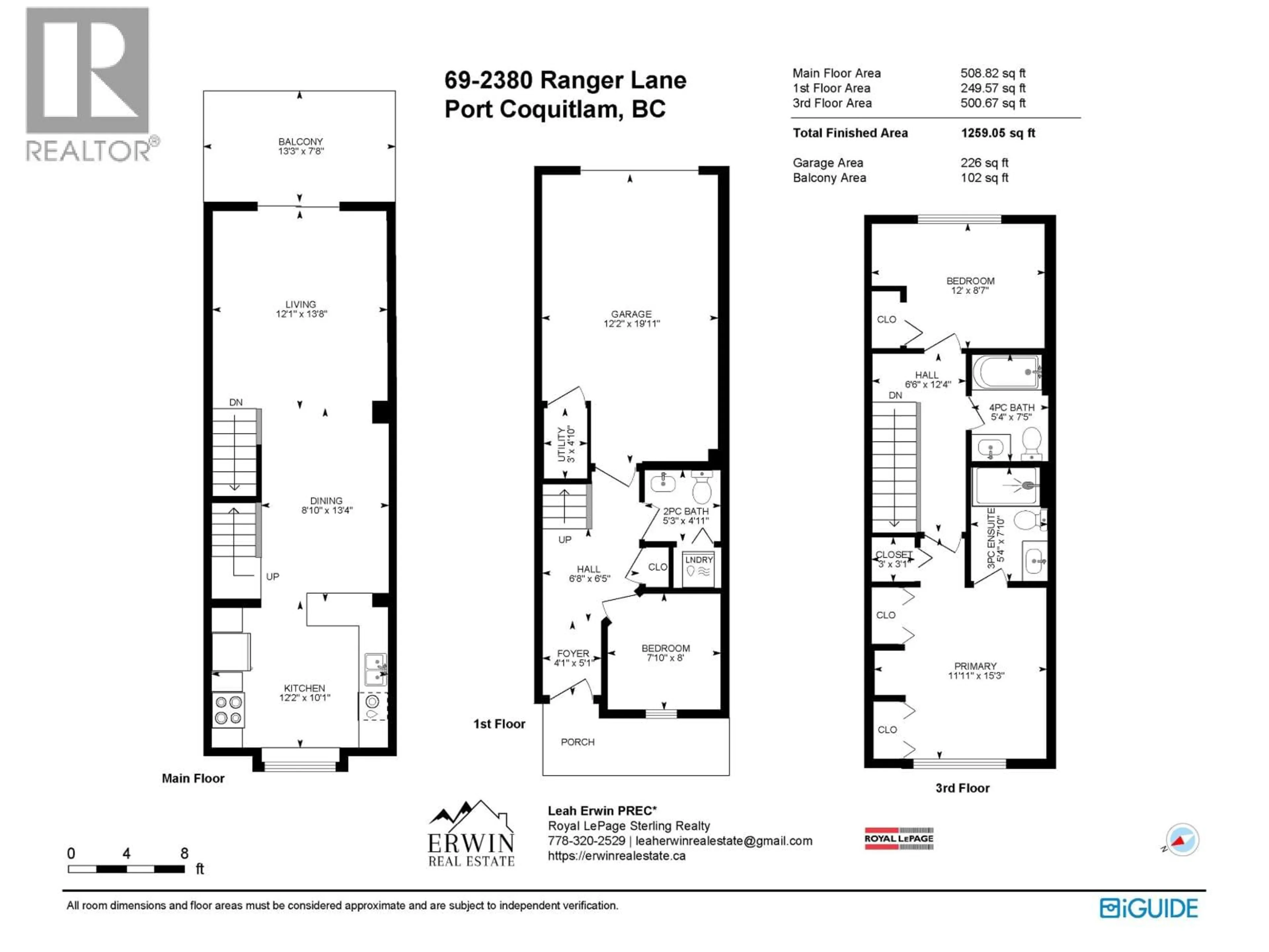 Floor plan for 69 - 2380 RANGER LANE, Port Coquitlam British Columbia V3B0M4
