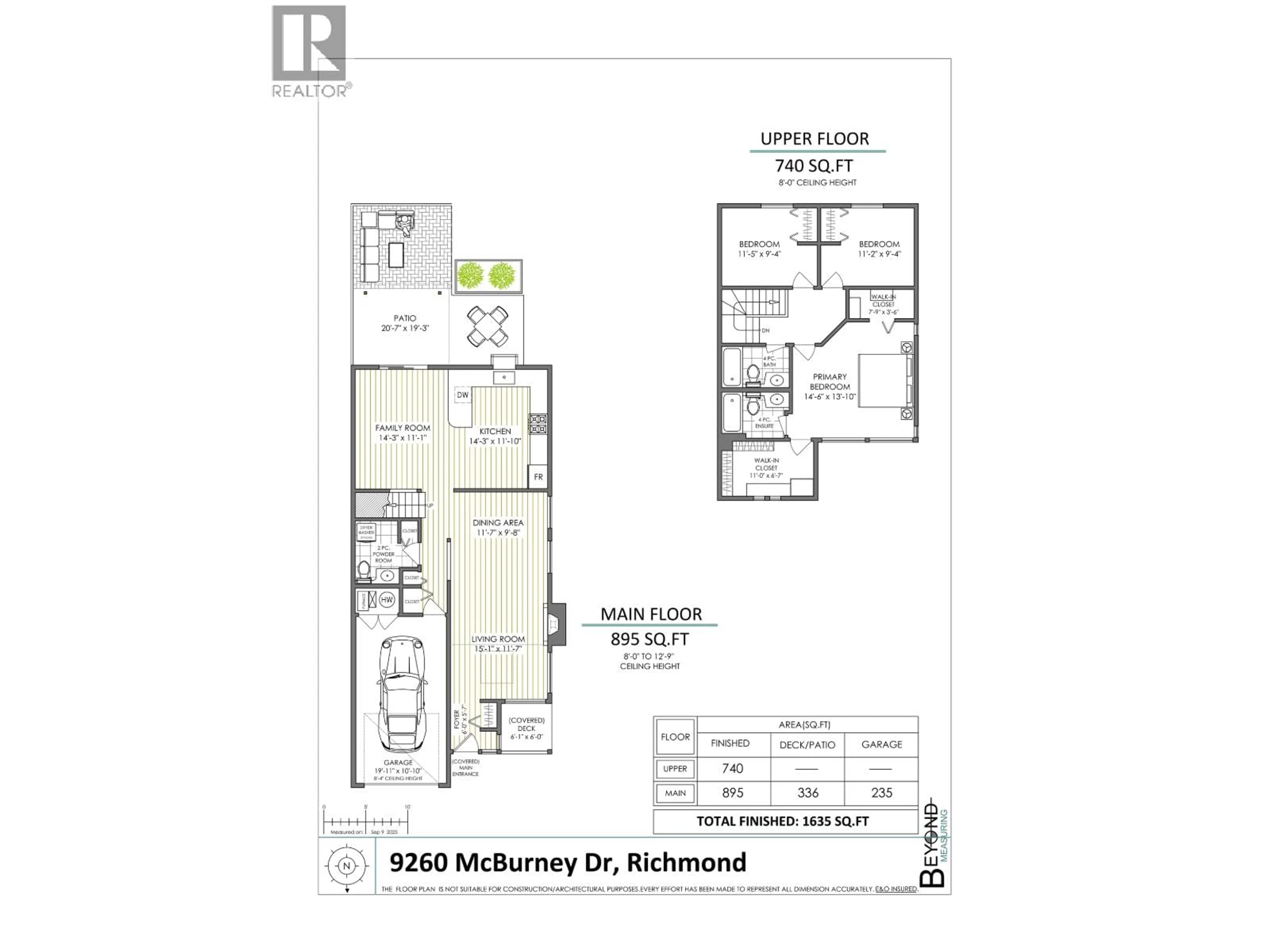 Floor plan for 9260 MCBURNEY DRIVE, Richmond British Columbia V6Y3H4