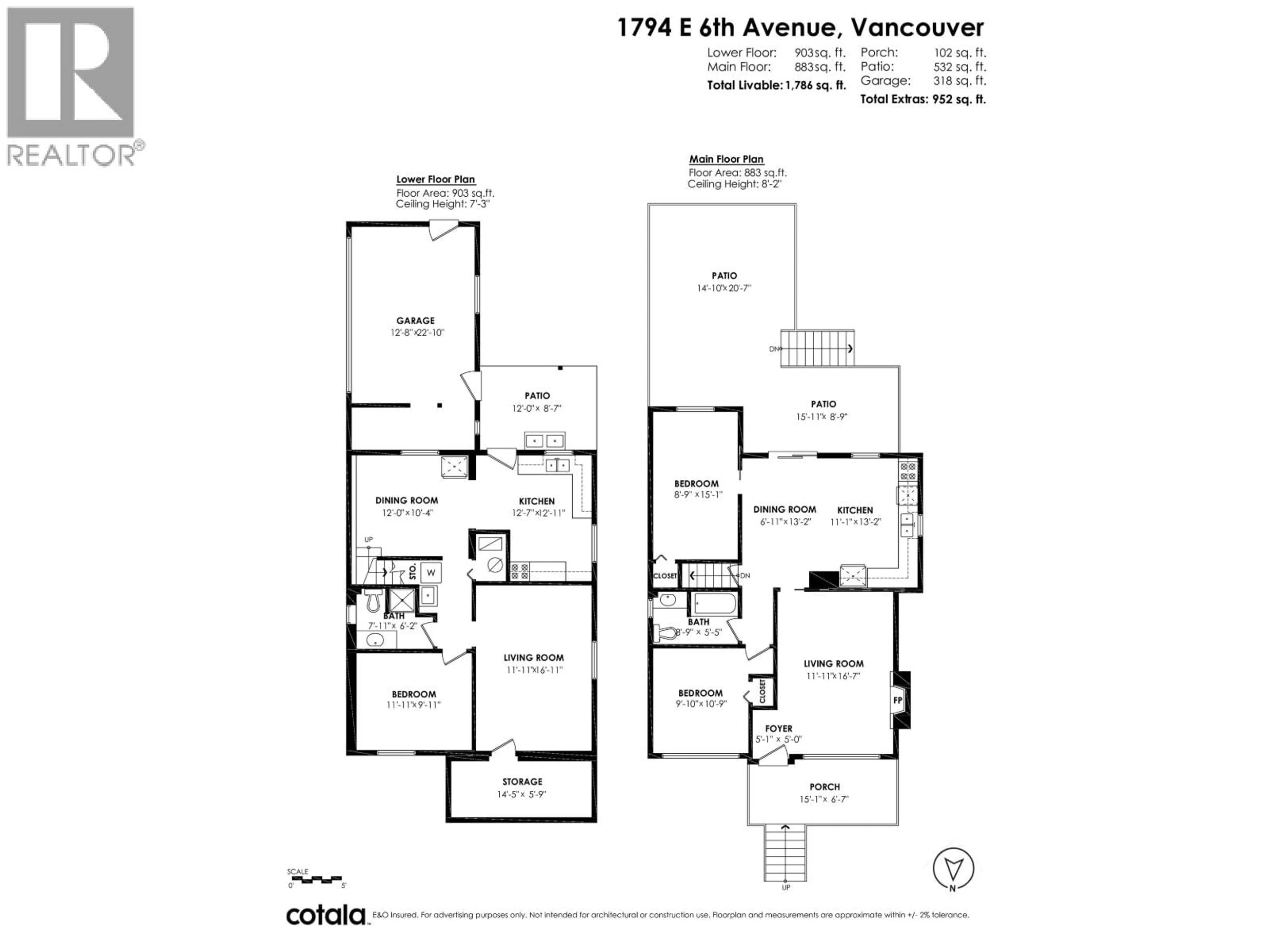 Floor plan for 1794 6TH AVENUE, Vancouver British Columbia V5N1P5