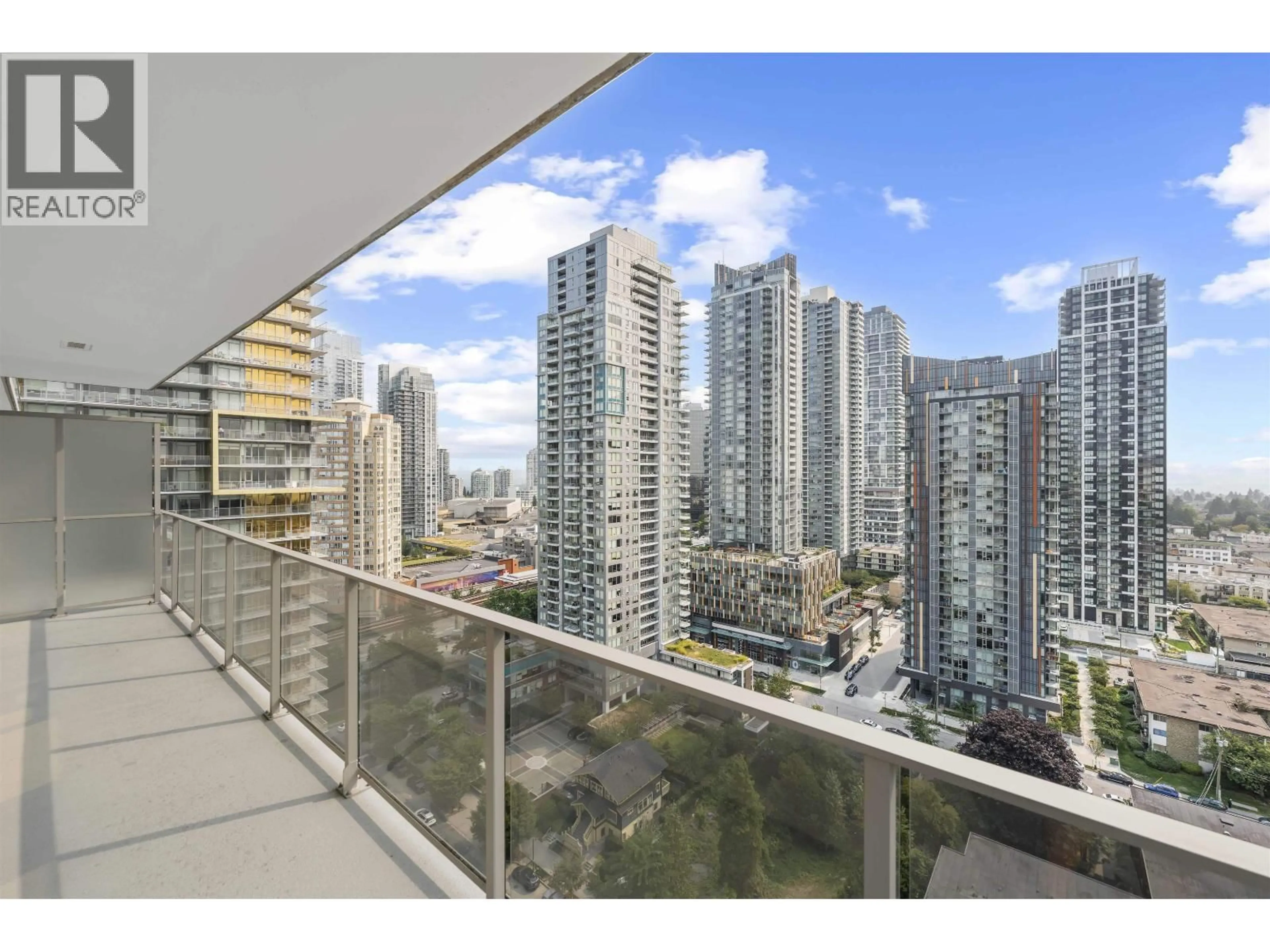 Balcony in the apartment, city buildings view from balcony for 1805 - 6288 CASSIE AVENUE, Burnaby British Columbia V5H0H7