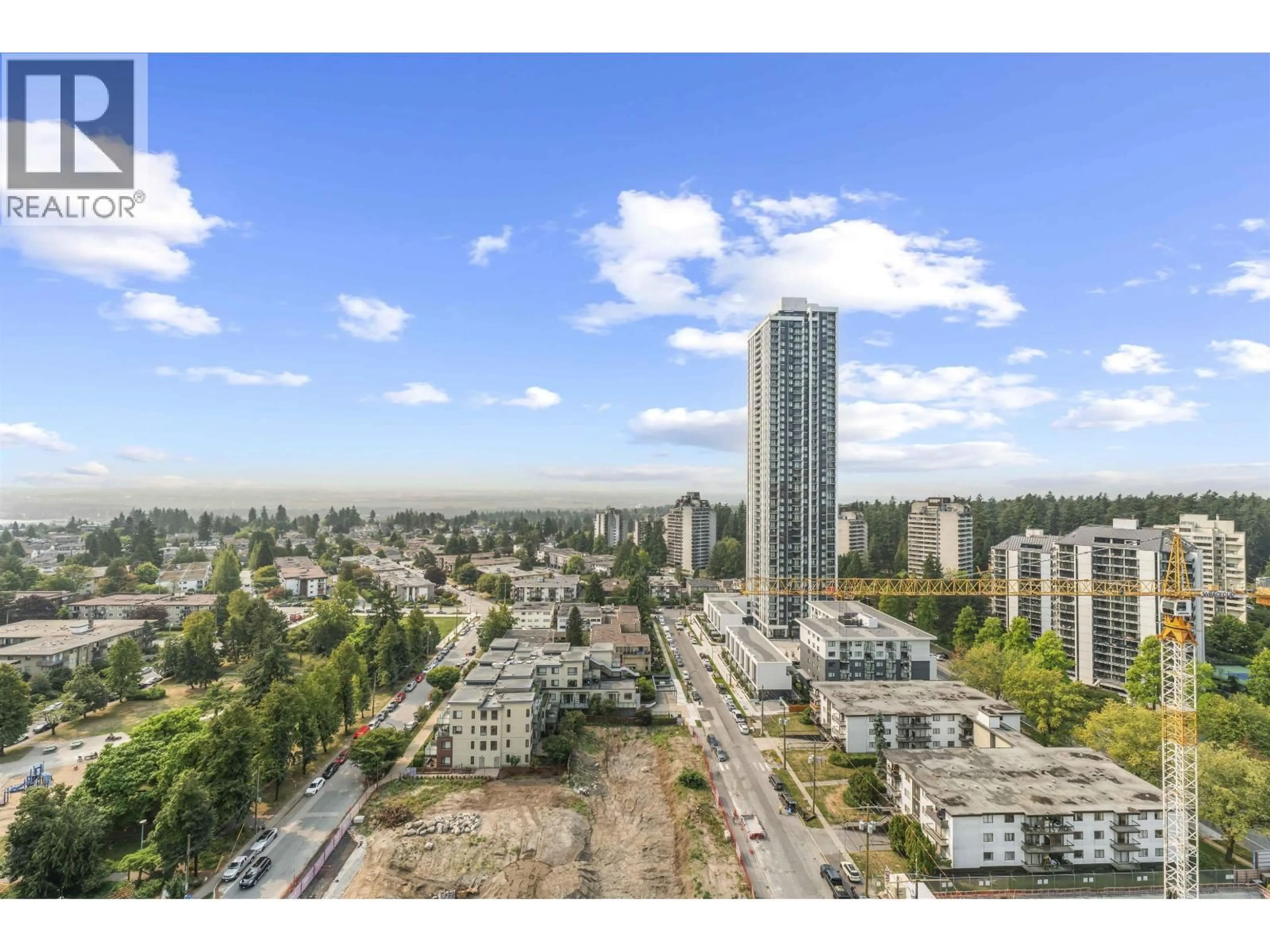 A pic from outside/outdoor area/front of a property/back of a property/a pic from drone, city buildings view from balcony for 1805 - 6288 CASSIE AVENUE, Burnaby British Columbia V5H0H7