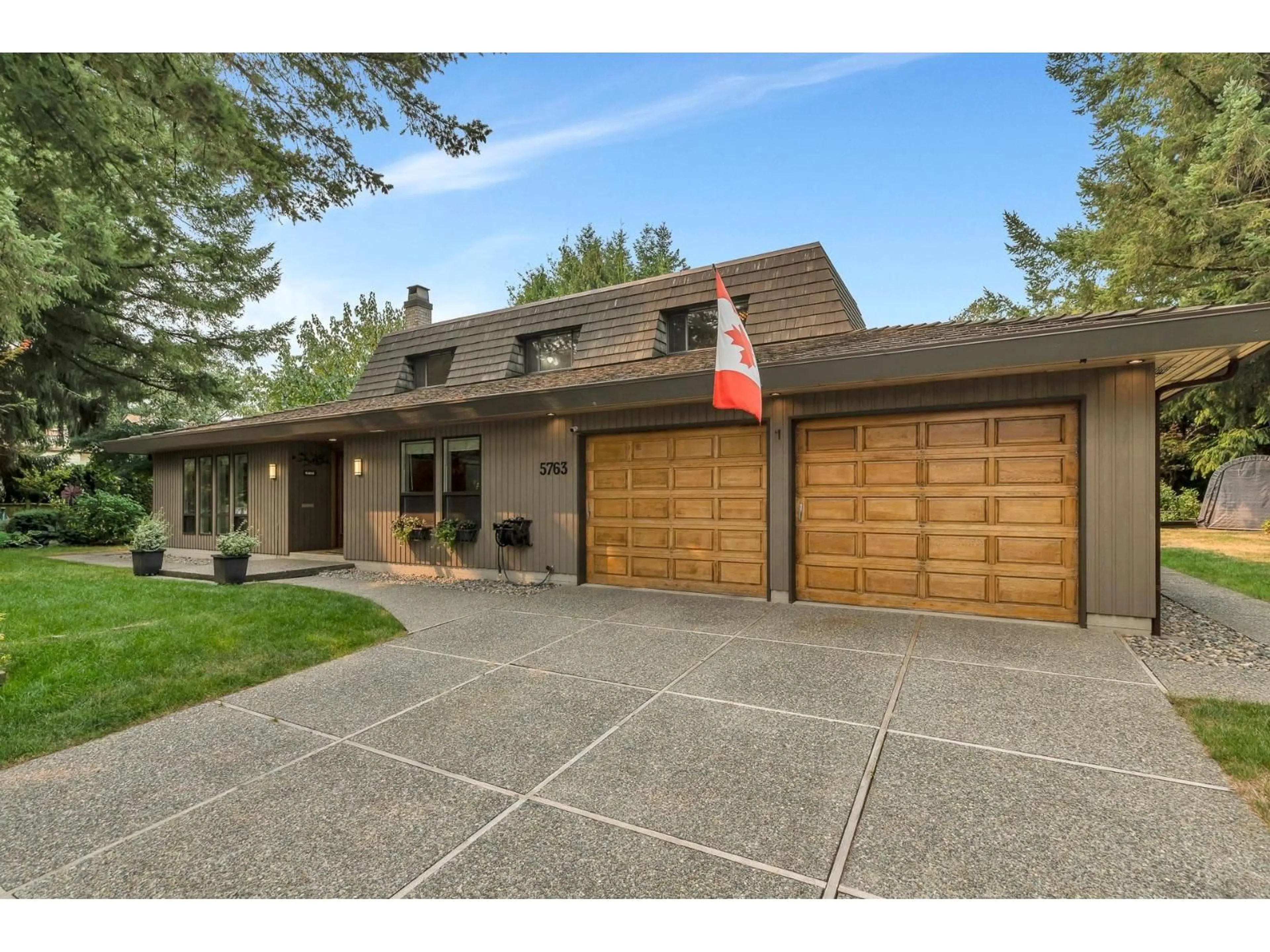 Home with brick exterior material, street for 5763 146A, Surrey British Columbia V3S5L8