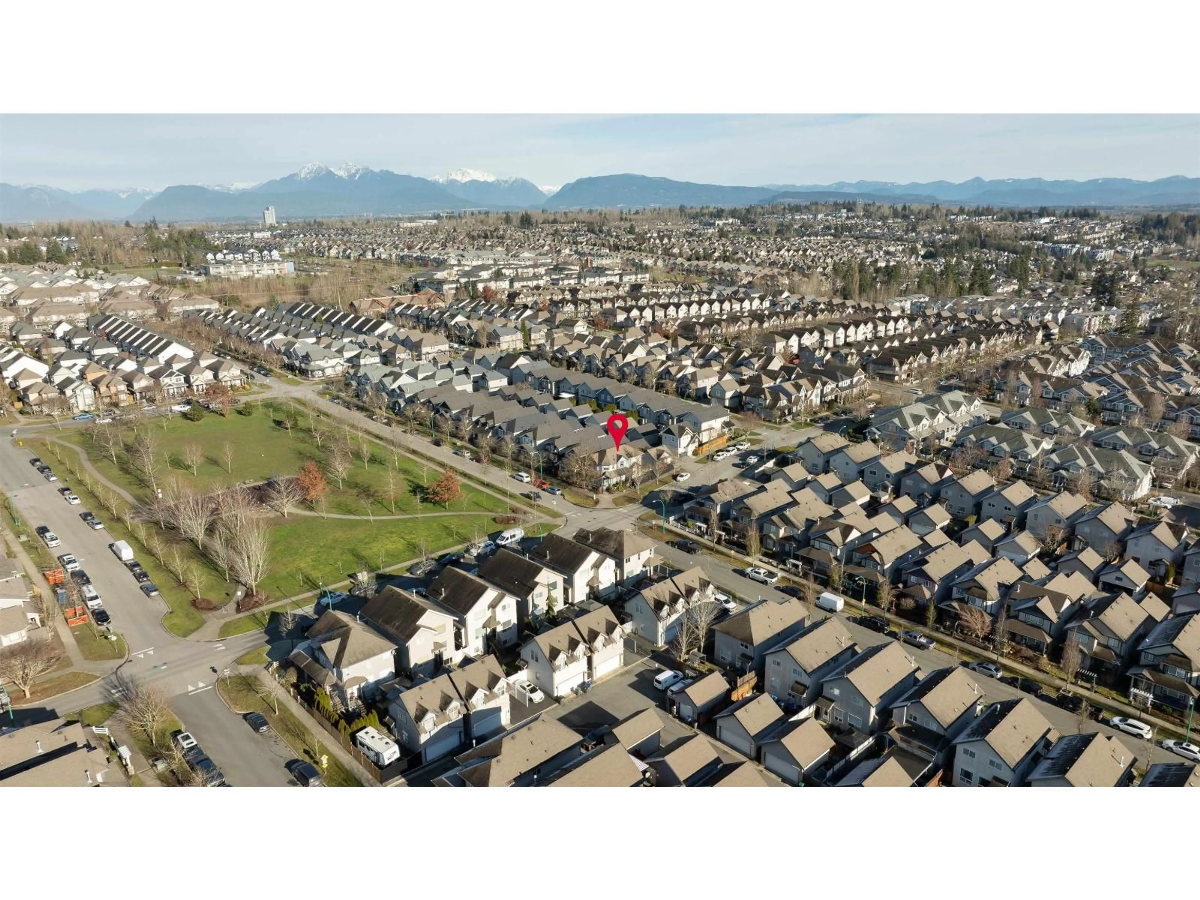 A pic from outside/outdoor area/front of a property/back of a property/a pic from drone, mountain view for 6602 193A, Surrey British Columbia V4N0C1
