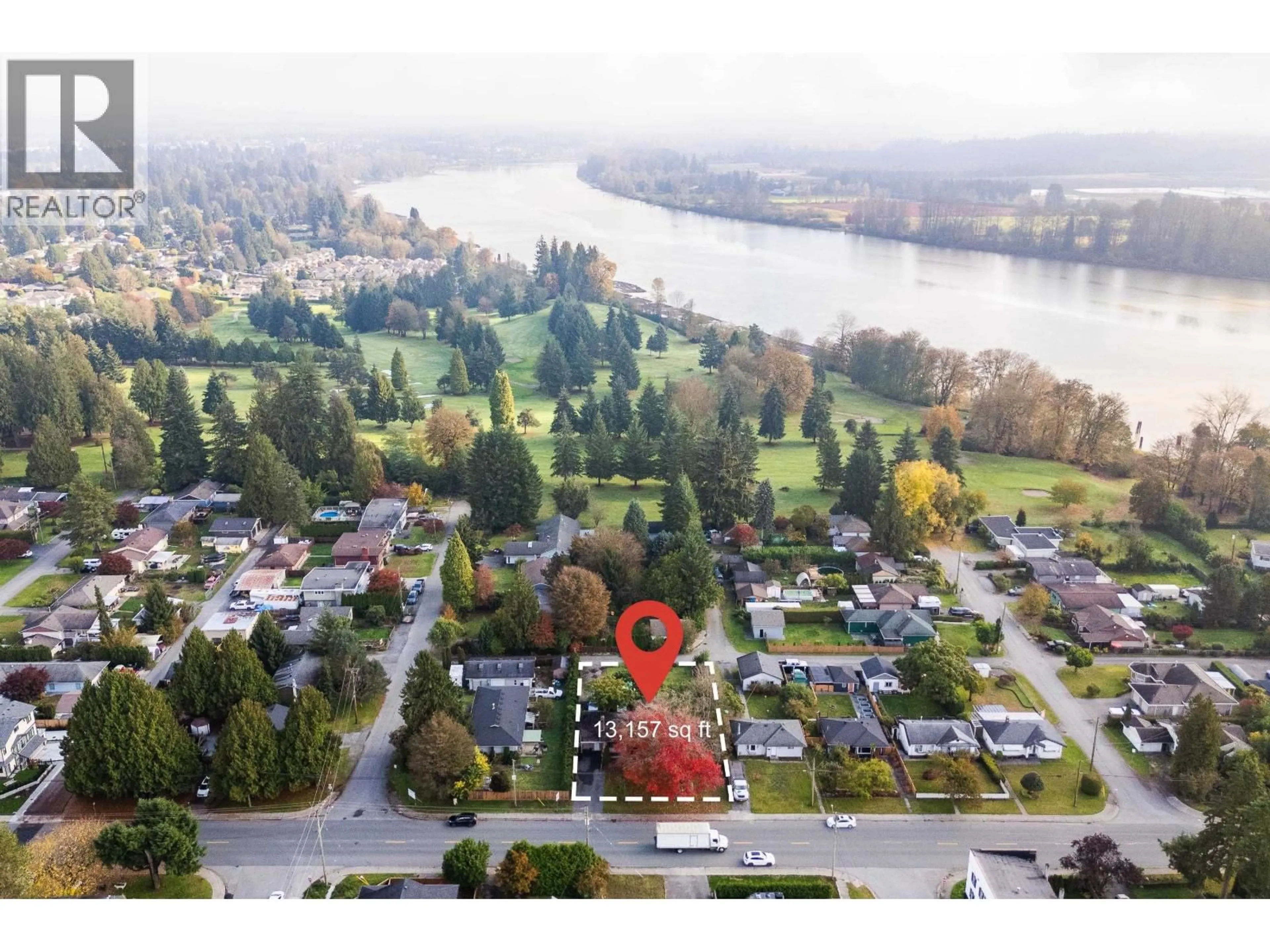 A pic from outside/outdoor area/front of a property/back of a property/a pic from drone, water/lake/river/ocean view for 11312 207 STREET, Maple Ridge British Columbia V2X1W3