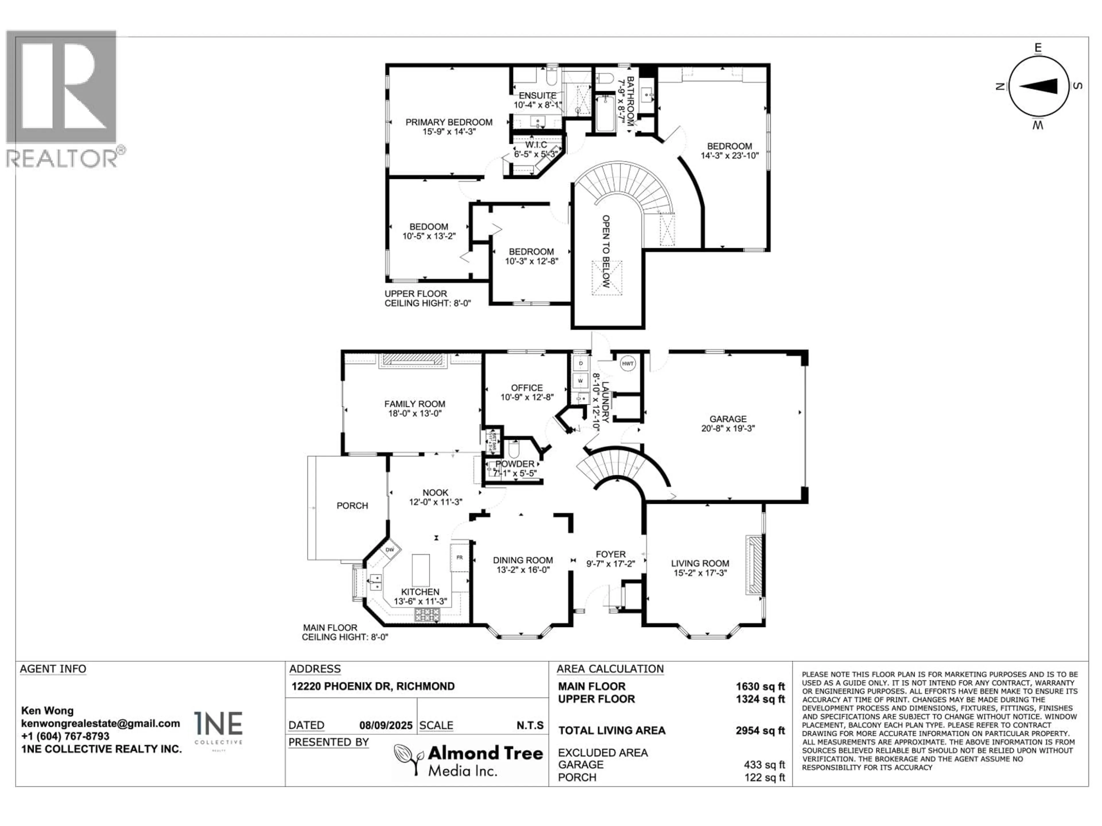 Floor plan for 12220 PHOENIX DRIVE, Richmond British Columbia V7E6A9