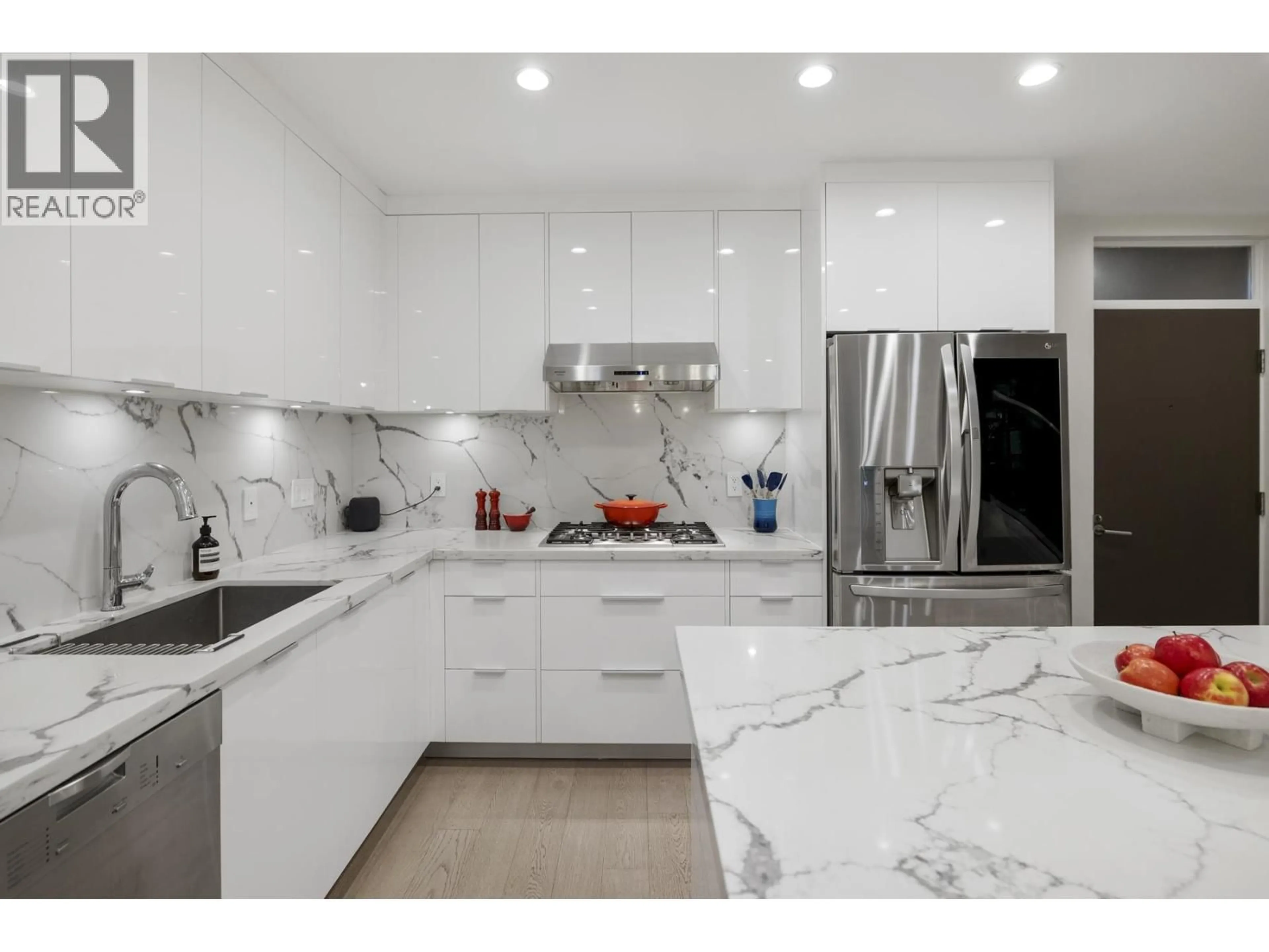 Contemporary kitchen, ceramic/tile floor for 211 - 1961 COLLINGWOOD STREET, Vancouver British Columbia V6R3K6