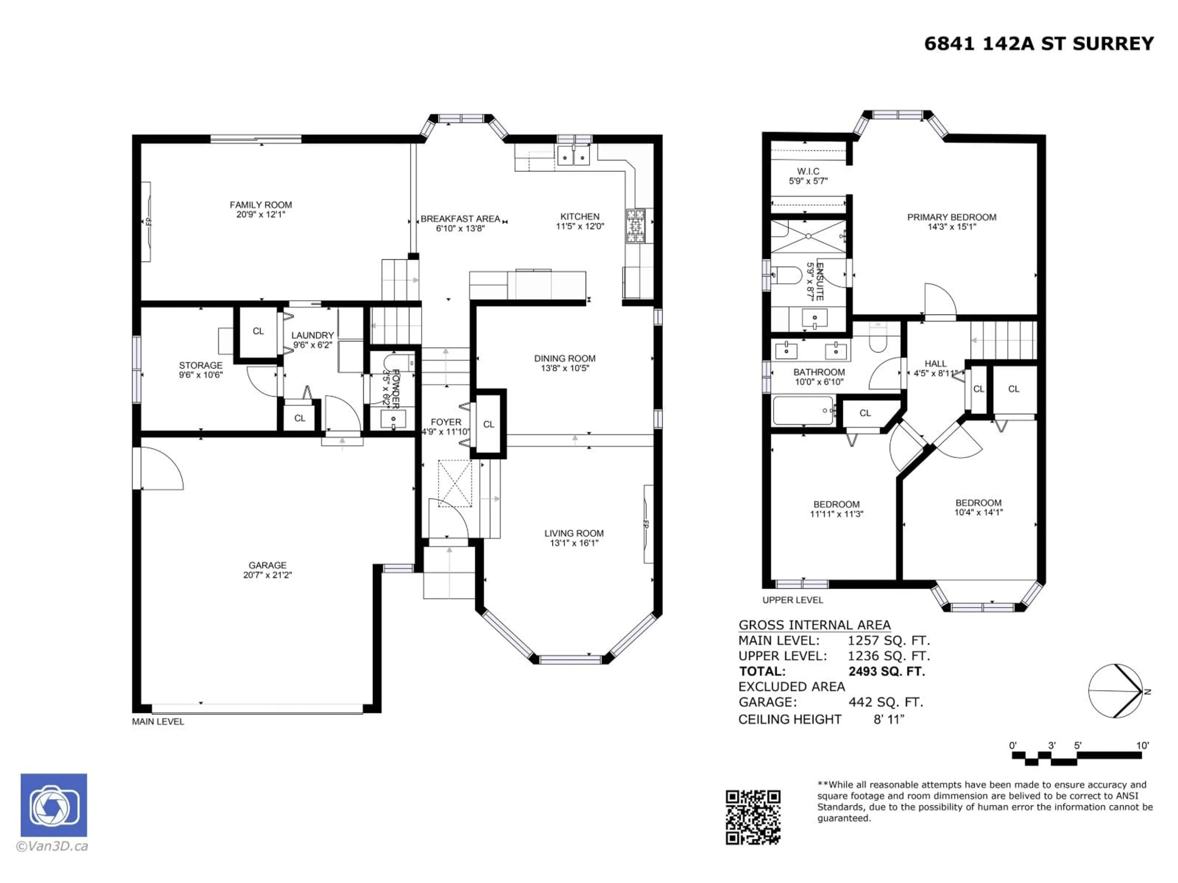 Floor plan for 6841 142A, Surrey British Columbia V3W0P3
