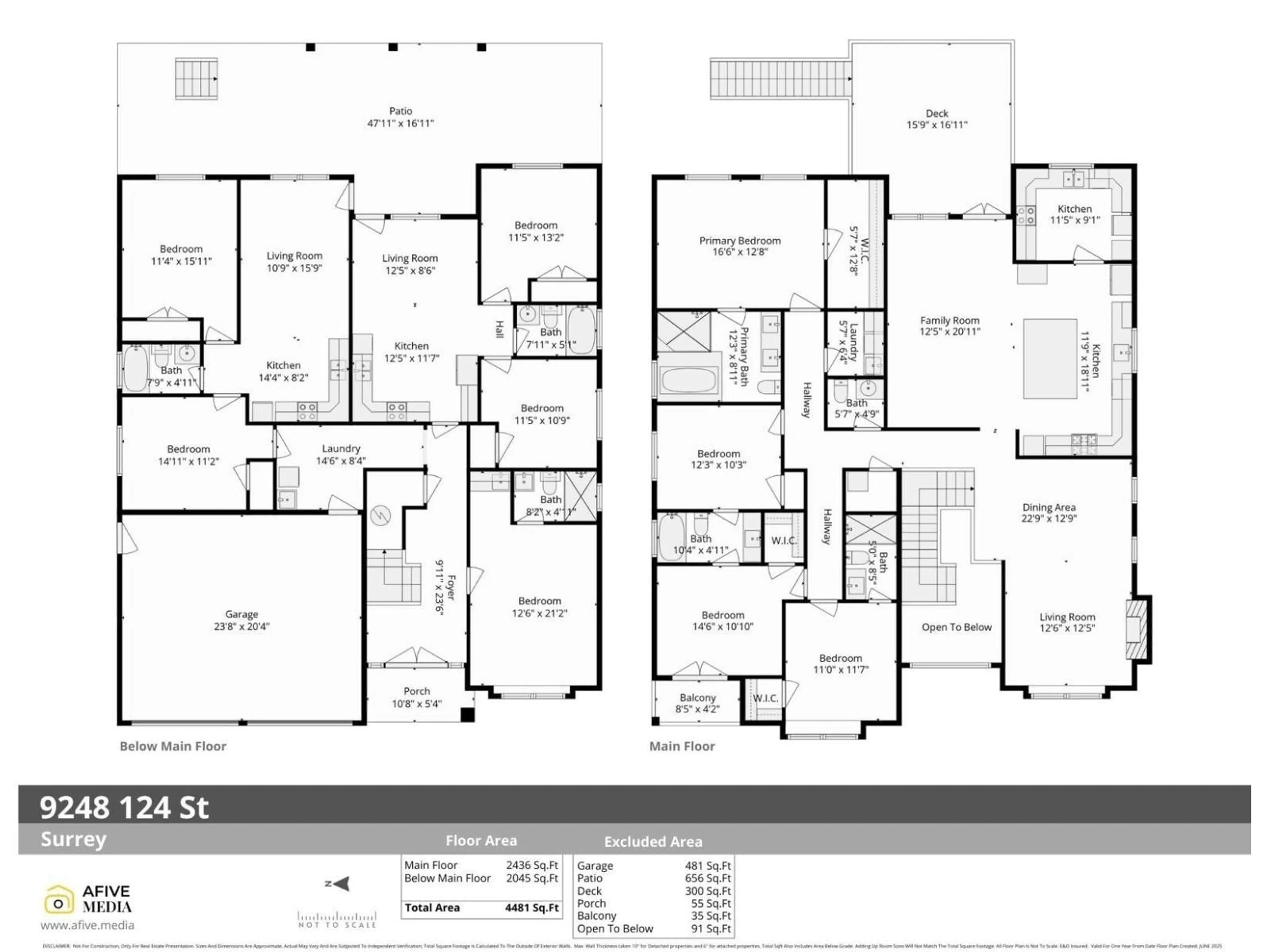 Floor plan for 9248 124, Surrey British Columbia V3V2S3