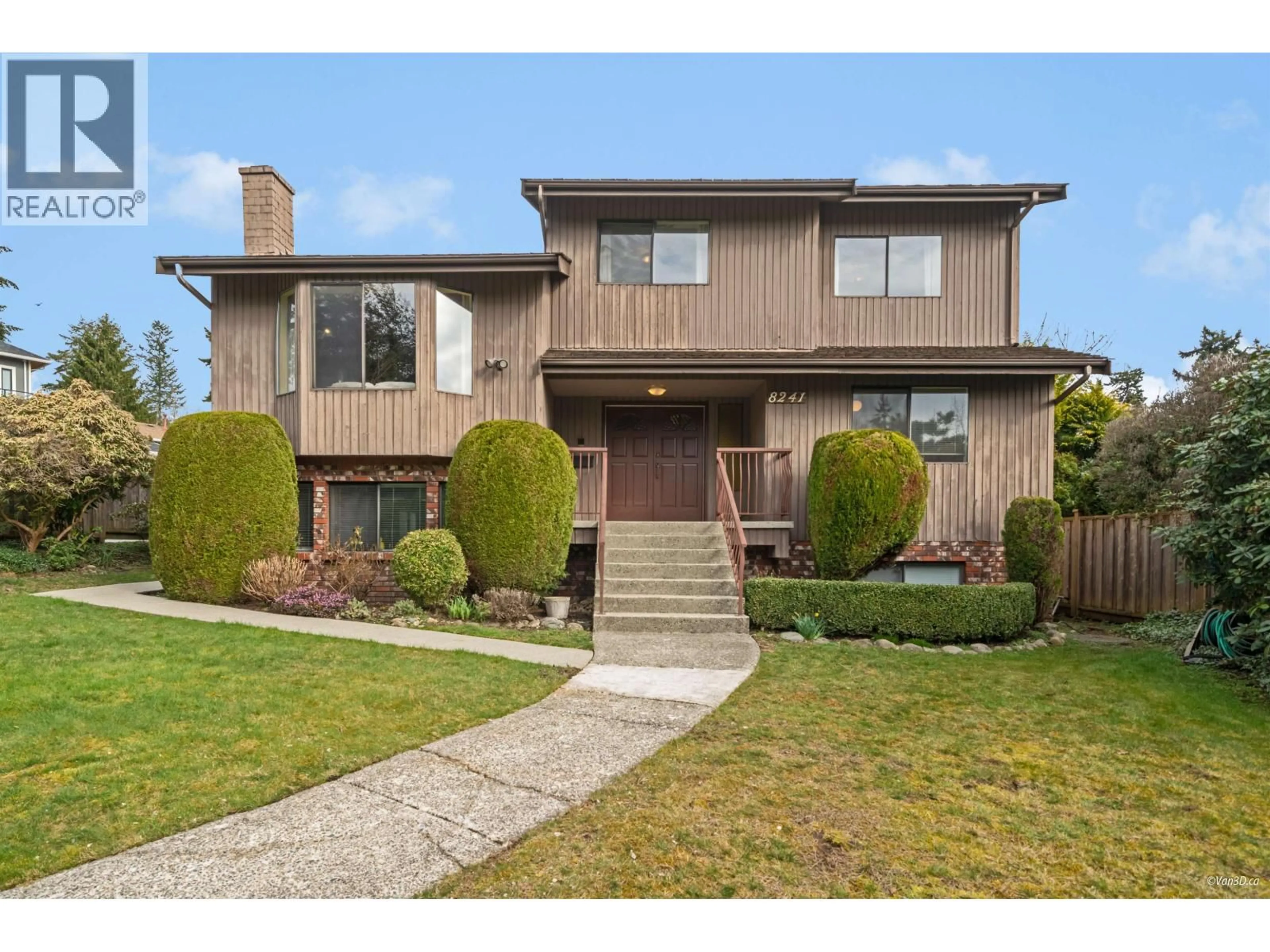 Home with brick exterior material, street for 8241 BRYNLOR DRIVE, Burnaby British Columbia V5E4E2