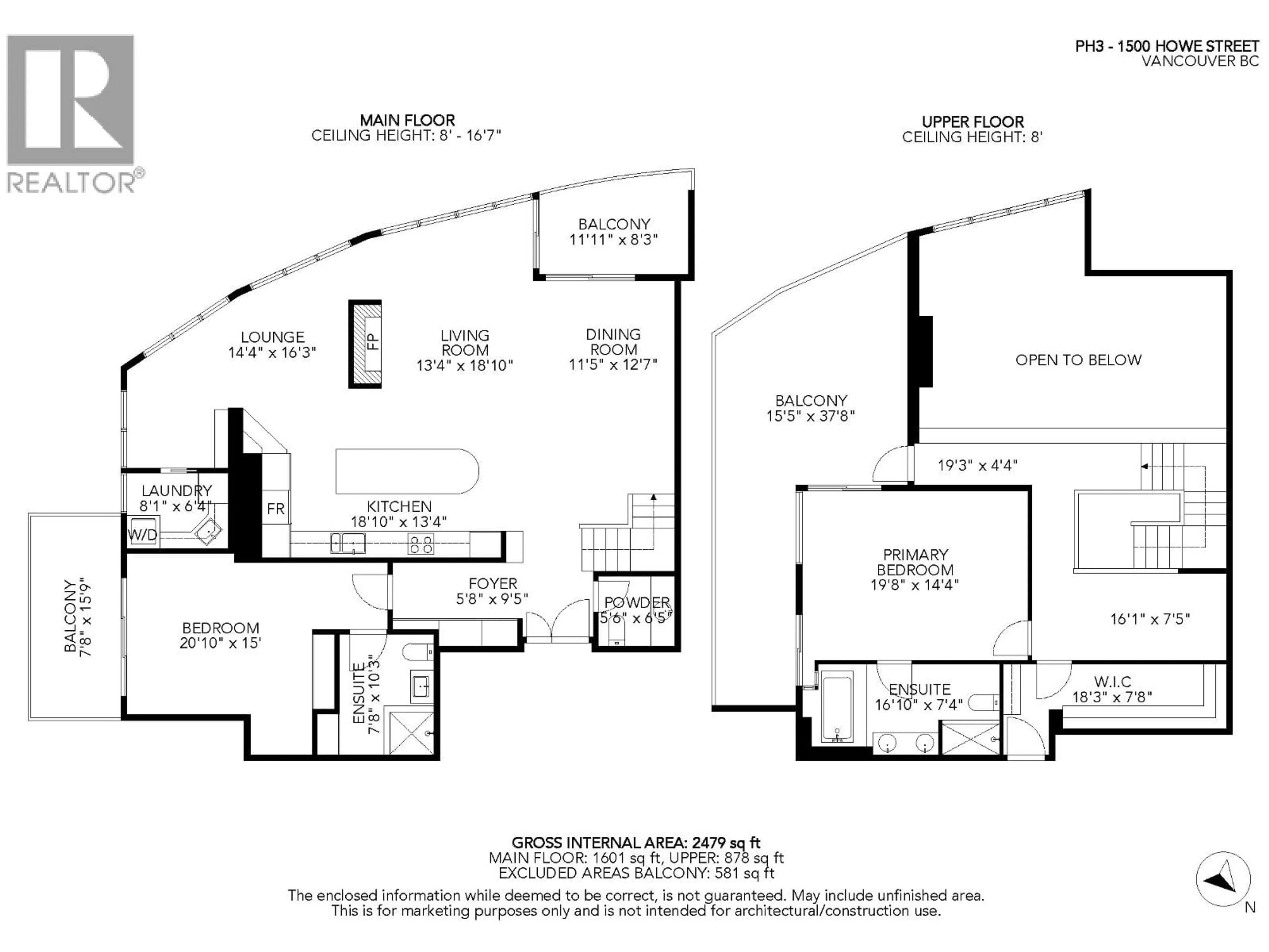 Floor plan for 2403 - 1500 HOWE STREET, Vancouver British Columbia V6Z2N1