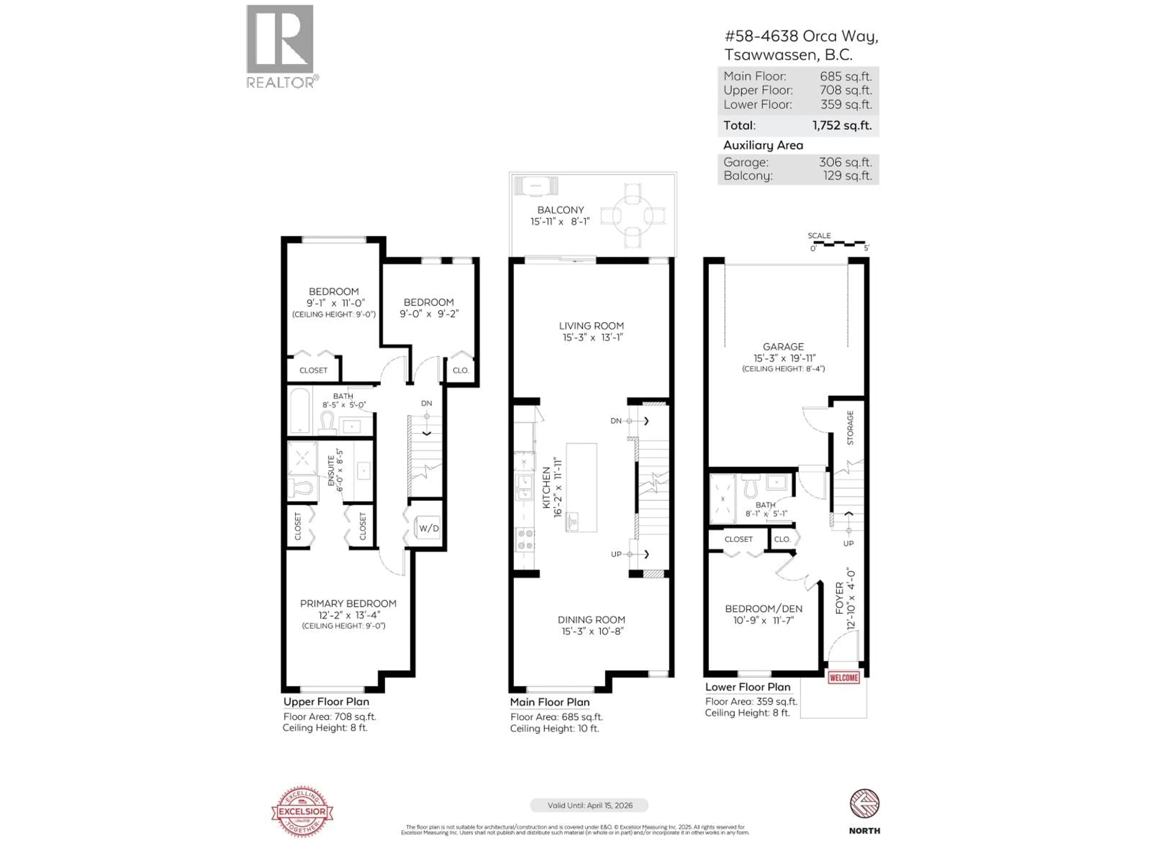 Floor plan for 58 - 4638 ORCA WAY, Tsawwassen British Columbia V4M0C2