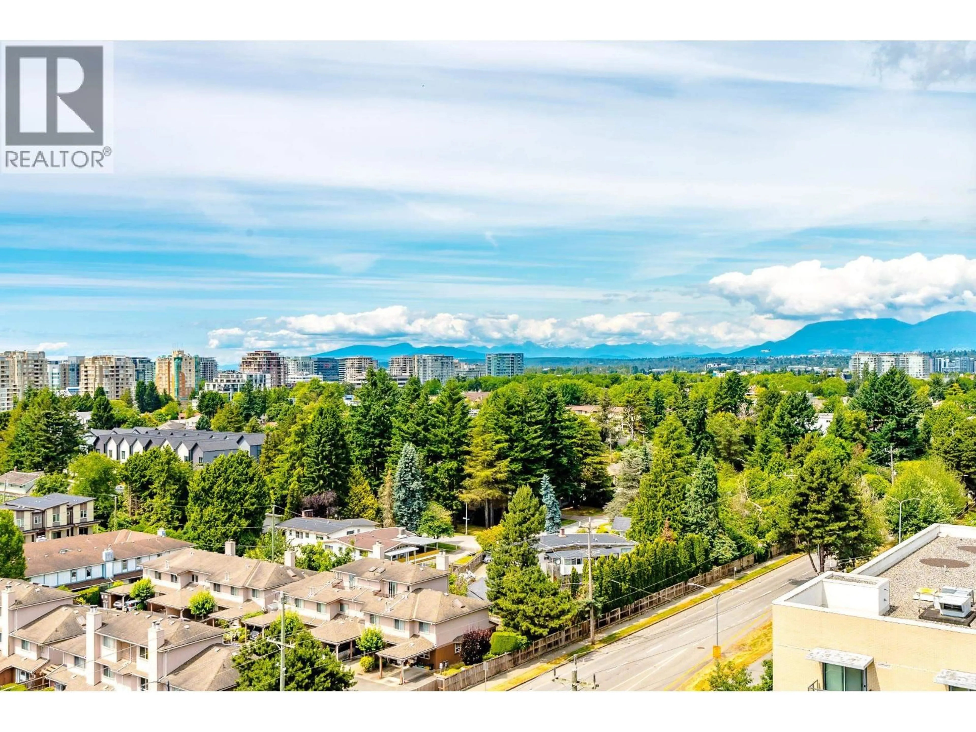 A pic from outside/outdoor area/front of a property/back of a property/a pic from drone, mountain view for 1502 - 9188 COOK ROAD, Richmond British Columbia V6Y4M1